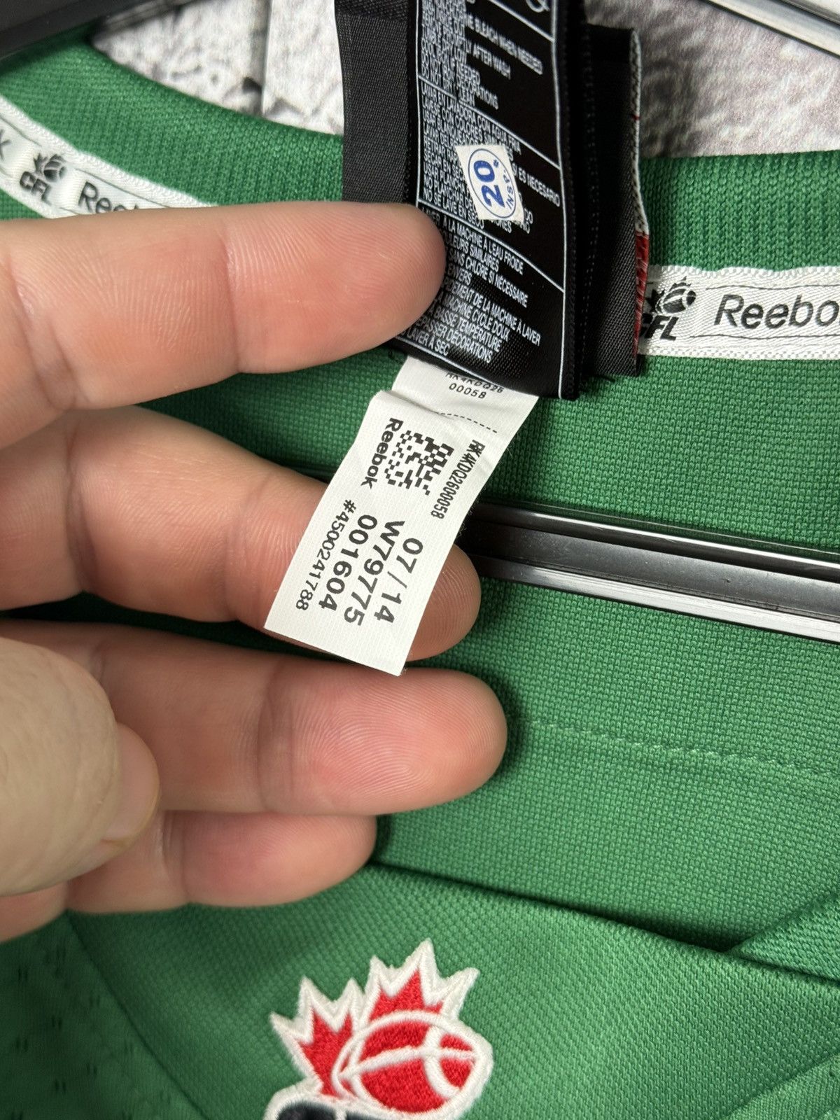 Reebok Reebok CFL Saskatchewan #4 Roughriders Durant Jersey Shirt Size US M / EU 48-50 / 2 - 17 Thumbnail