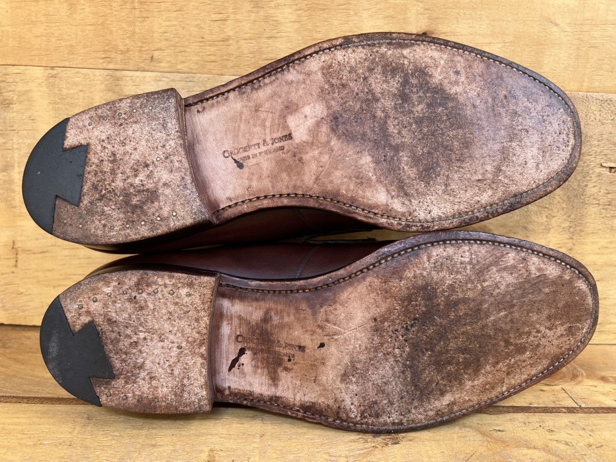 Crockett & Jones Crockett & Jones Eaton' Brown Leather Loafers Size UK 7 E Size US 8 / EU 41 - 16 Thumbnail