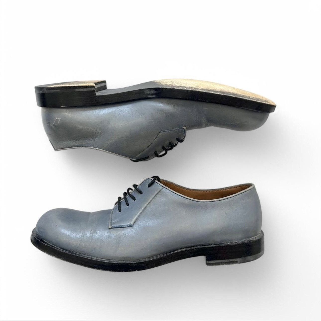 Jil Sander Jill Sander Baby Blue Leather Lace Up Shoes- Size Men’s 42 Size US 8.5 / EU 41-42 - 3 Thumbnail