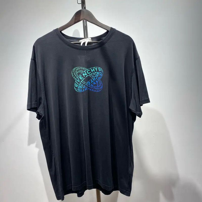 Givenchy Givenchy Black Cotton Blend Men's T-Shirt 0089 Size US XL / EU 56 / 4 - 1 Thumbnail