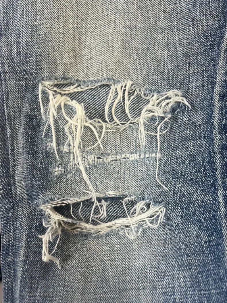 Saint Laurent Paris Saint Laurent Paris Cut Patch Destroyed Jeans Size US 33 - 4 Thumbnail