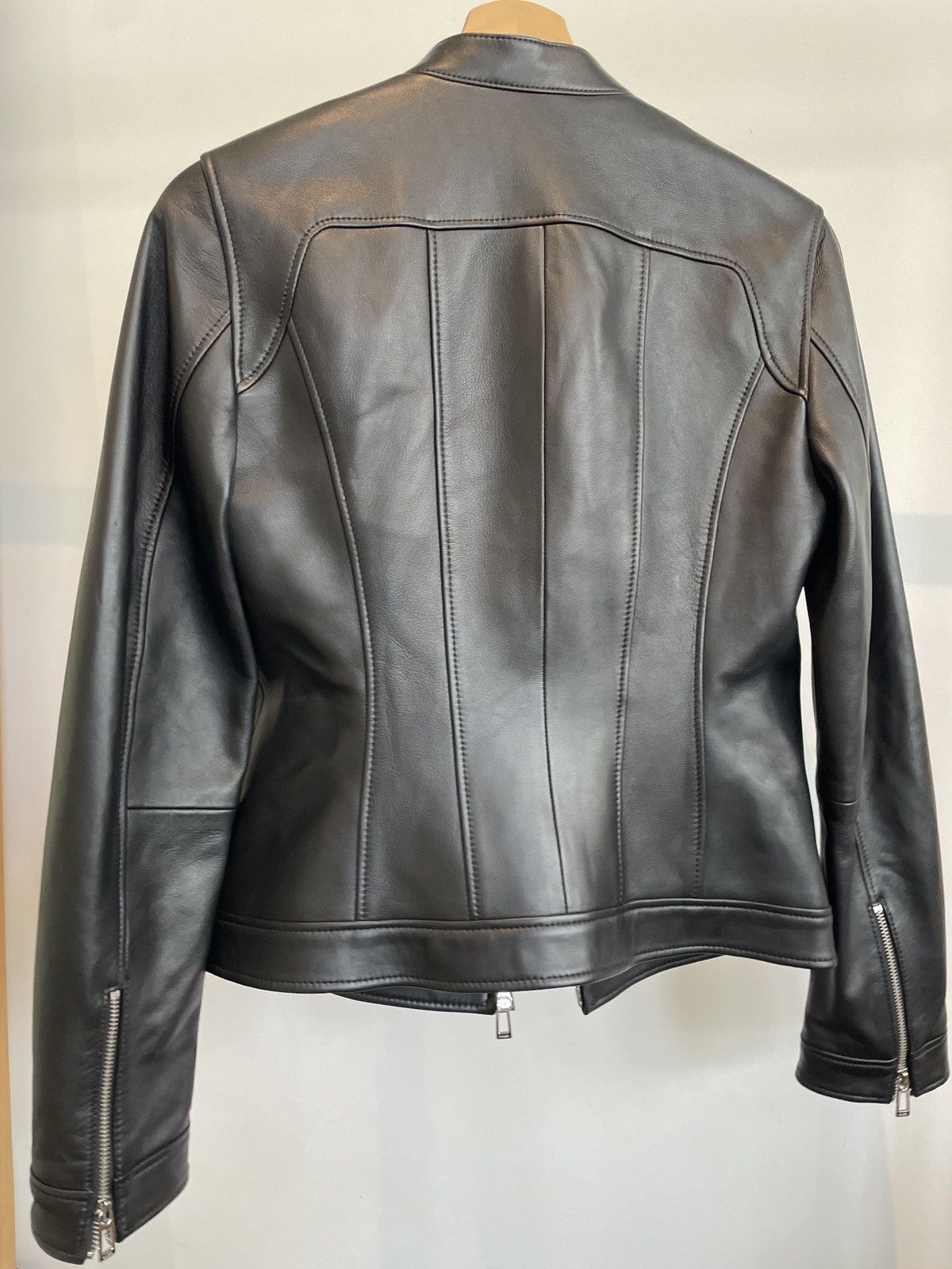 Hugo × Hugo Boss Hugo Boss black leather jacket Size S / US 4 / IT 40 - 3 Thumbnail