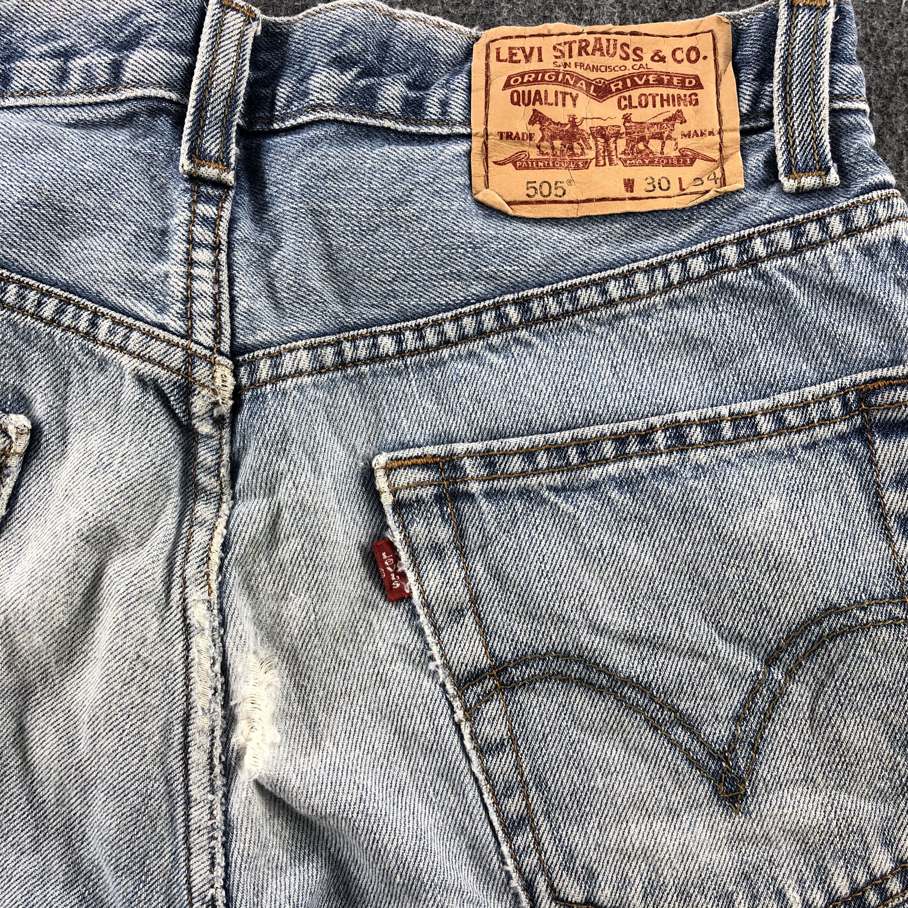 Levi's Light Wash Vintage Levis 505 Jeans-J1156 Size US 30 / EU 46 - 5 Thumbnail