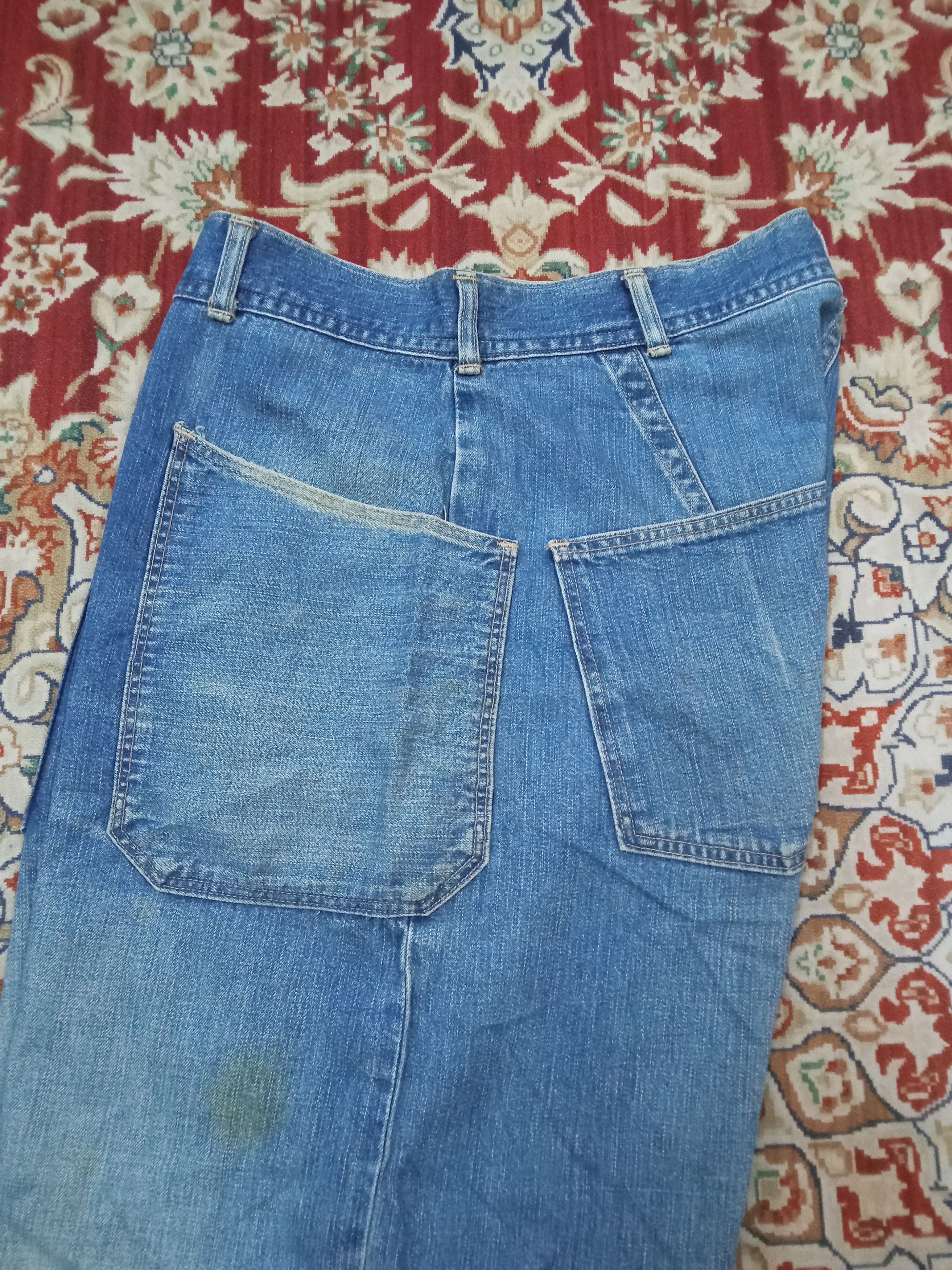 Edwin Vintage Edwin Rare - Pat: The Office Applied Baggy Pants Size US 33 - 11 Thumbnail
