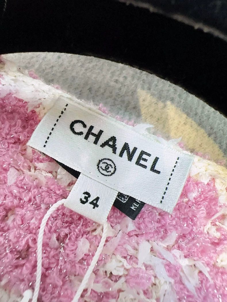 Chanel Chanel 23s spring and summer pink checkerboard checkered d Size XXS / US 00 / IT 34 - 5 Thumbnail