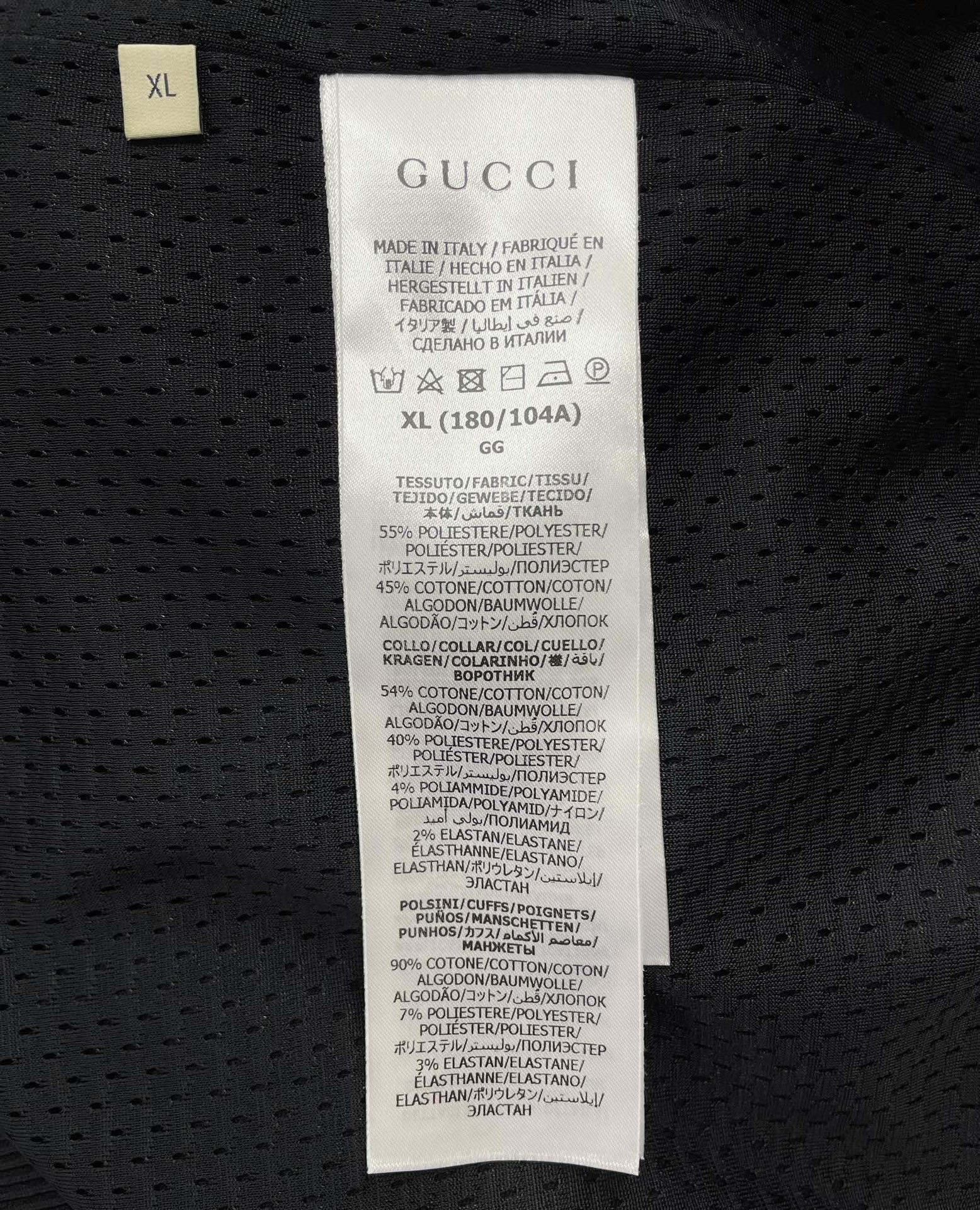 Gucci Gucci New black embroidered letter sweatshirt 2501-Nextarro Size US XL / EU 56 / 4 - 6 Thumbnail