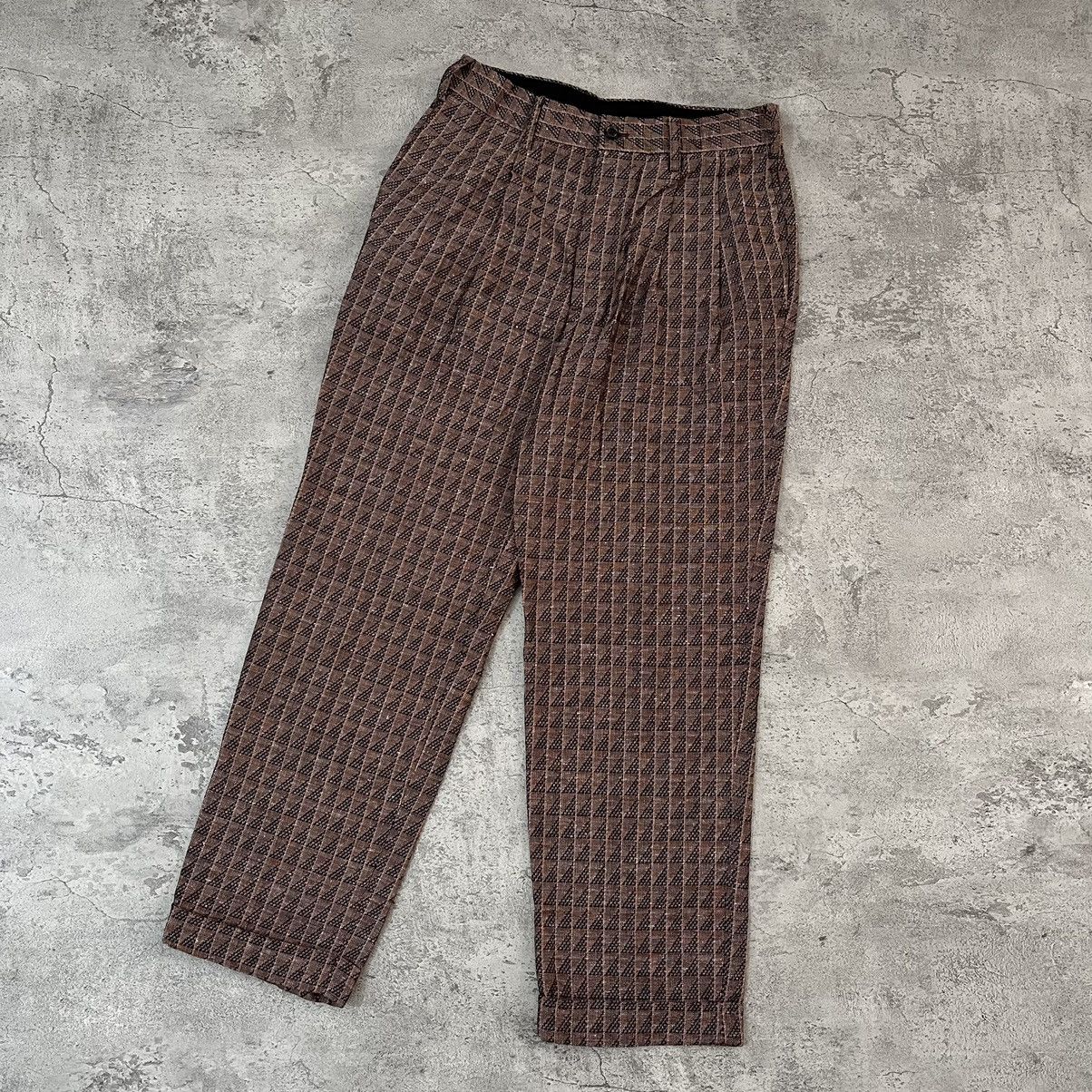 Needles × Nepenthes Needles Tucked Geometric Jacquard Trousers Size US 30 / EU 46 - 1 Thumbnail