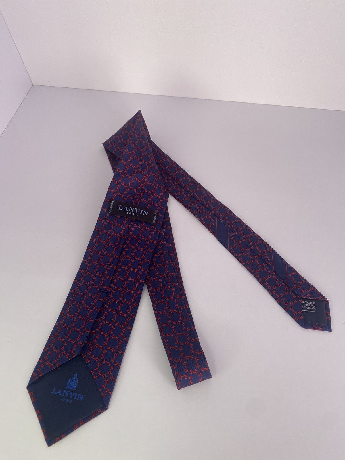 Lanvin × Vintage Vintage Lanvin Silk Tie Size ONE SIZE - 6 Thumbnail