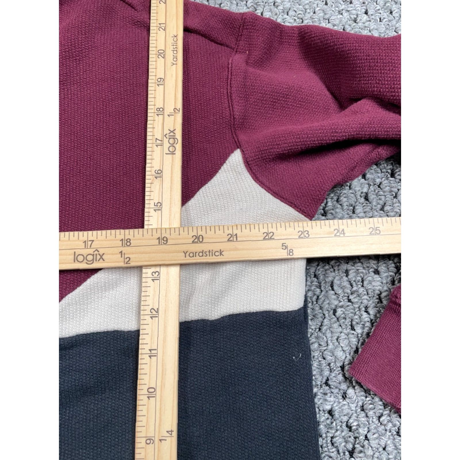 Adidas adidas Trefoil Logo Sweatshirt Waffle Knit Women's Large Red Black Embroidered Size L / US 10 / IT 46 - 6 Thumbnail