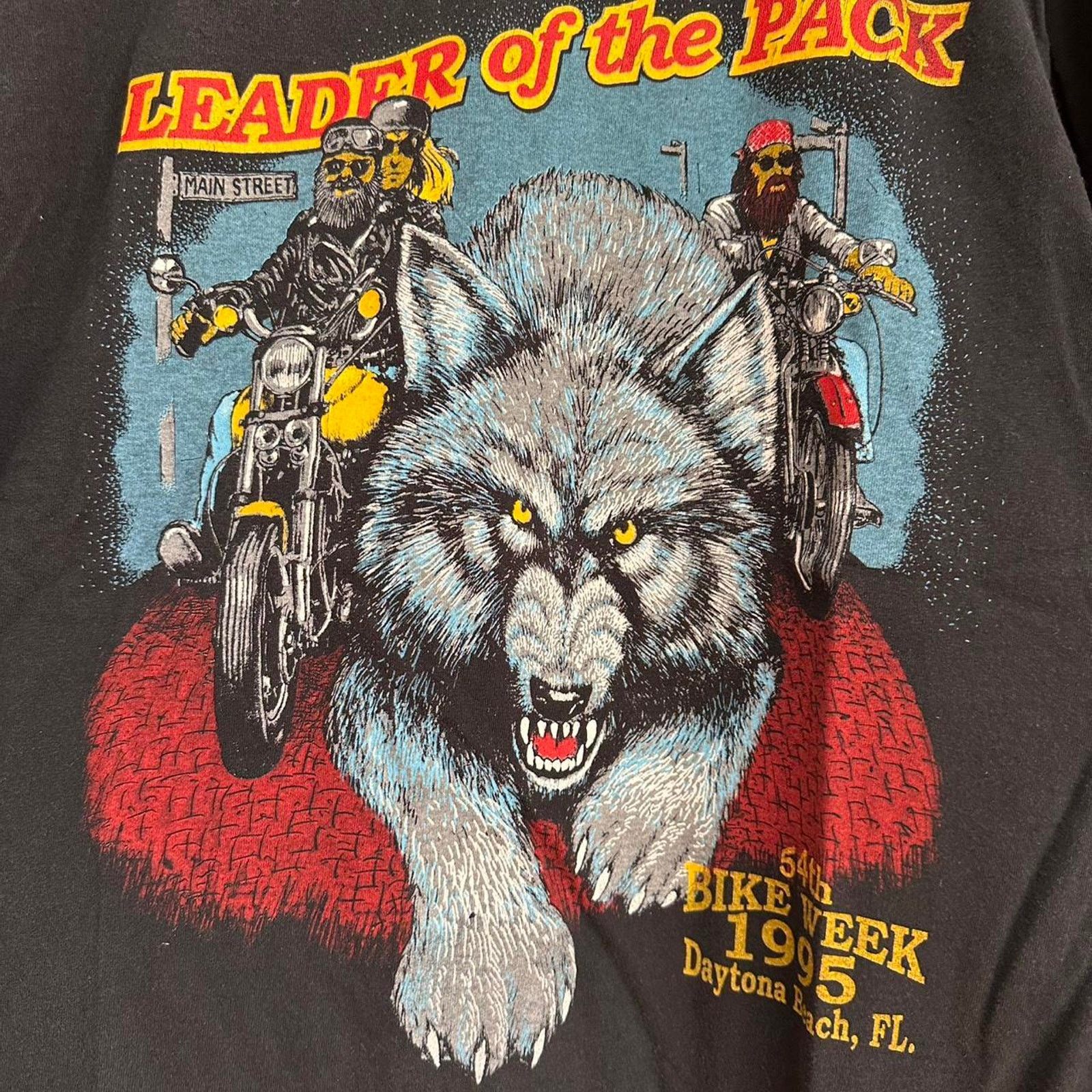 Harley Davidson × Vintage Vintage 1995 Bike Week Leader Of The Pack Shirt Size US L / EU 52-54 / 3 - 3 Thumbnail