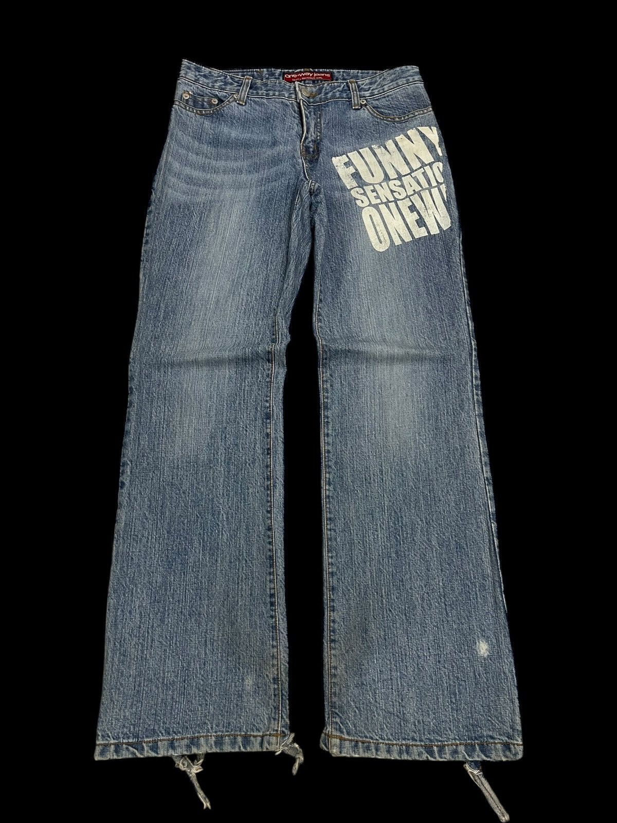 Other One Way Jeans Sexy & Delicious Girl Distressed Flare Size US 27 - 1 Thumbnail