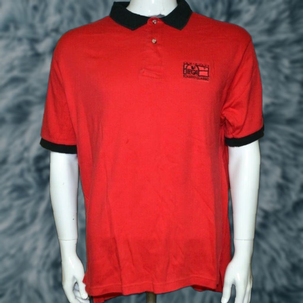 Vintage VINTAGE Jamie Farr LPGA Toledo Classic Polo Golf Shirt XL Men's Blue 100% Cotton Short Sleeve Size US XL / EU 56 / 4 - 1 Thumbnail