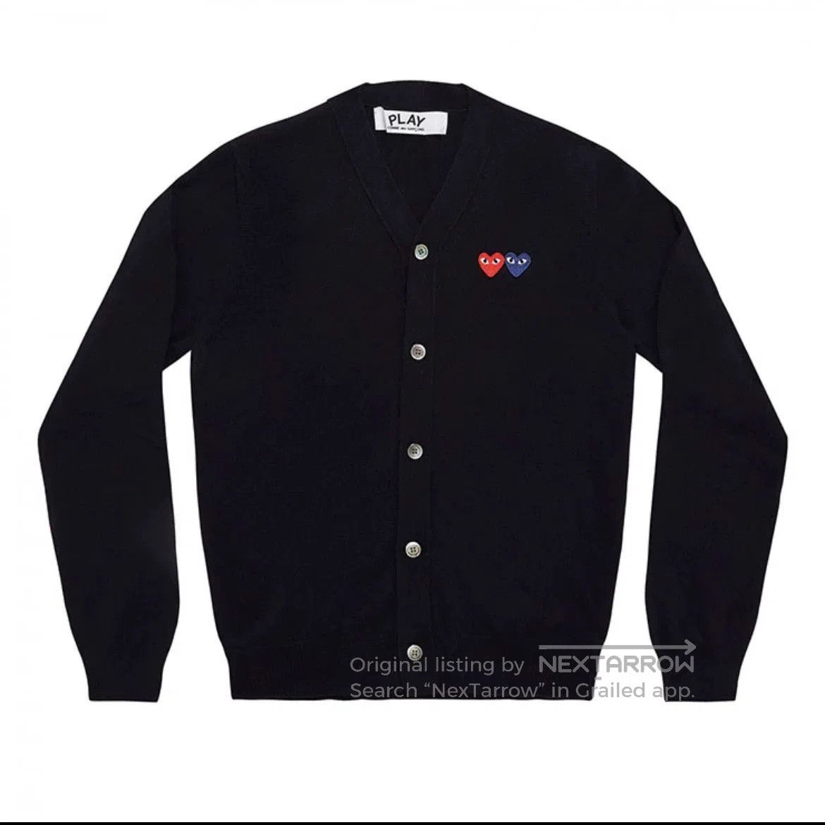 Comme des Garcons PLAY CDG Play Heart Design Cardigan. Size S / US 4 / IT 40 - 7 Thumbnail