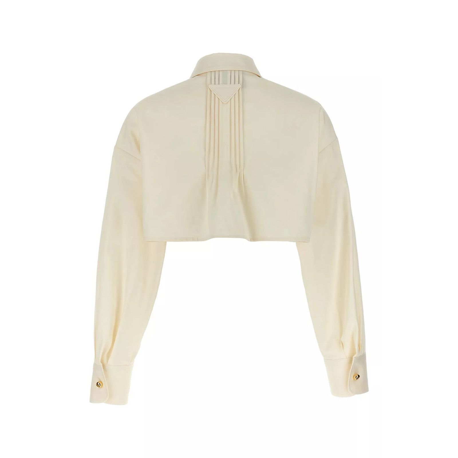 Prada PRADA Ivory Cropped Jacket New & Authentic (Women's size:42; Size M / US 6-8 / IT 42-44 - 2 Thumbnail