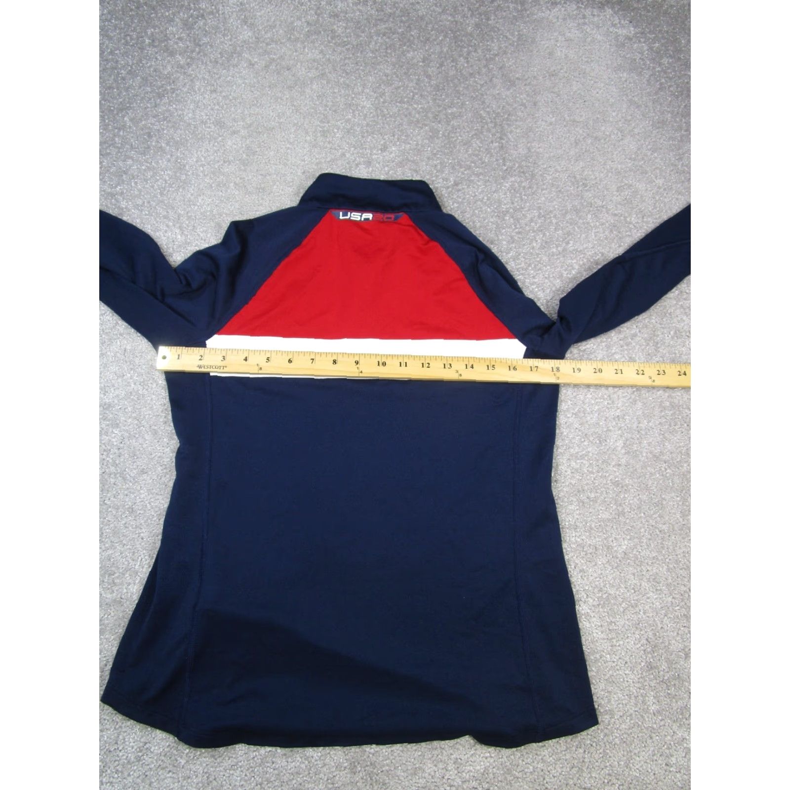 RLX Ralph Lauren VINTAGE RLX Ralph Lauren Sweater Mens S Red White USA 2020 Pullover Mock Neck Long Sleeve Knit Pattern Solid Size US S / EU 44-46 / 1 - 6 Thumbnail