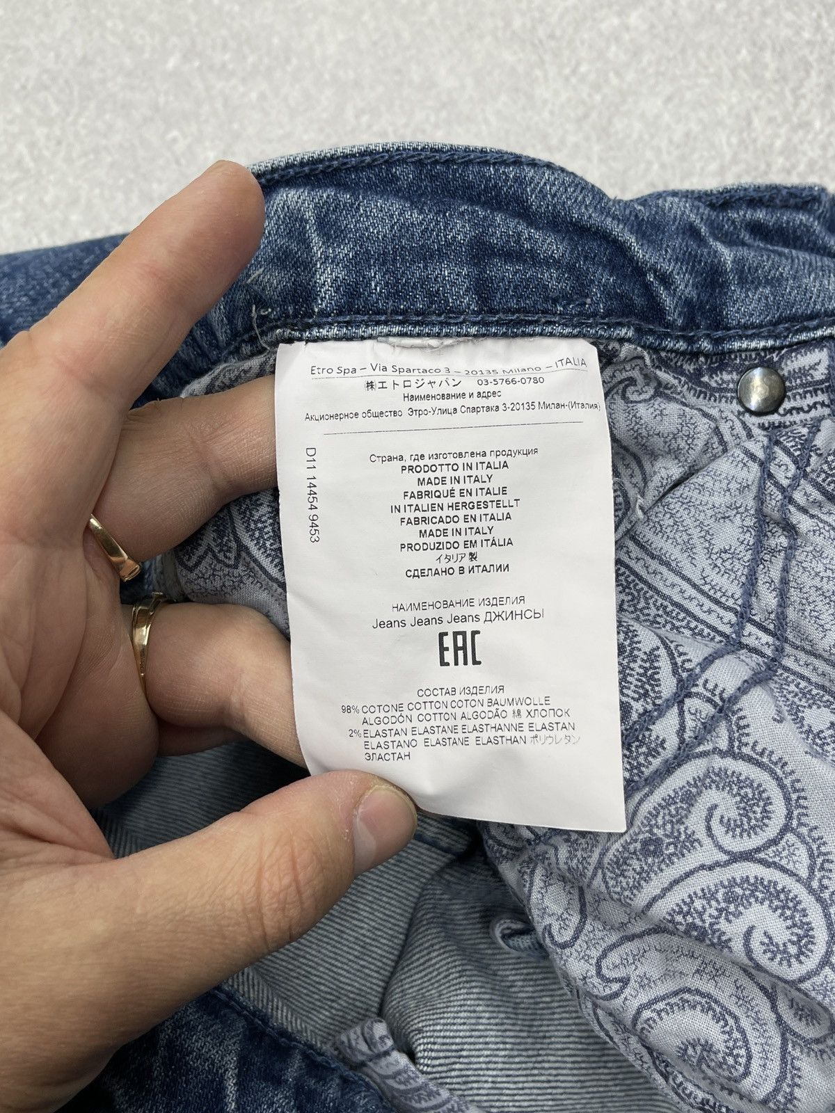 Designer × Etro × Vintage Mens Etro Milano Denim Jeans Blue Italy Designer Size US 32 / EU 48 - 14 Thumbnail