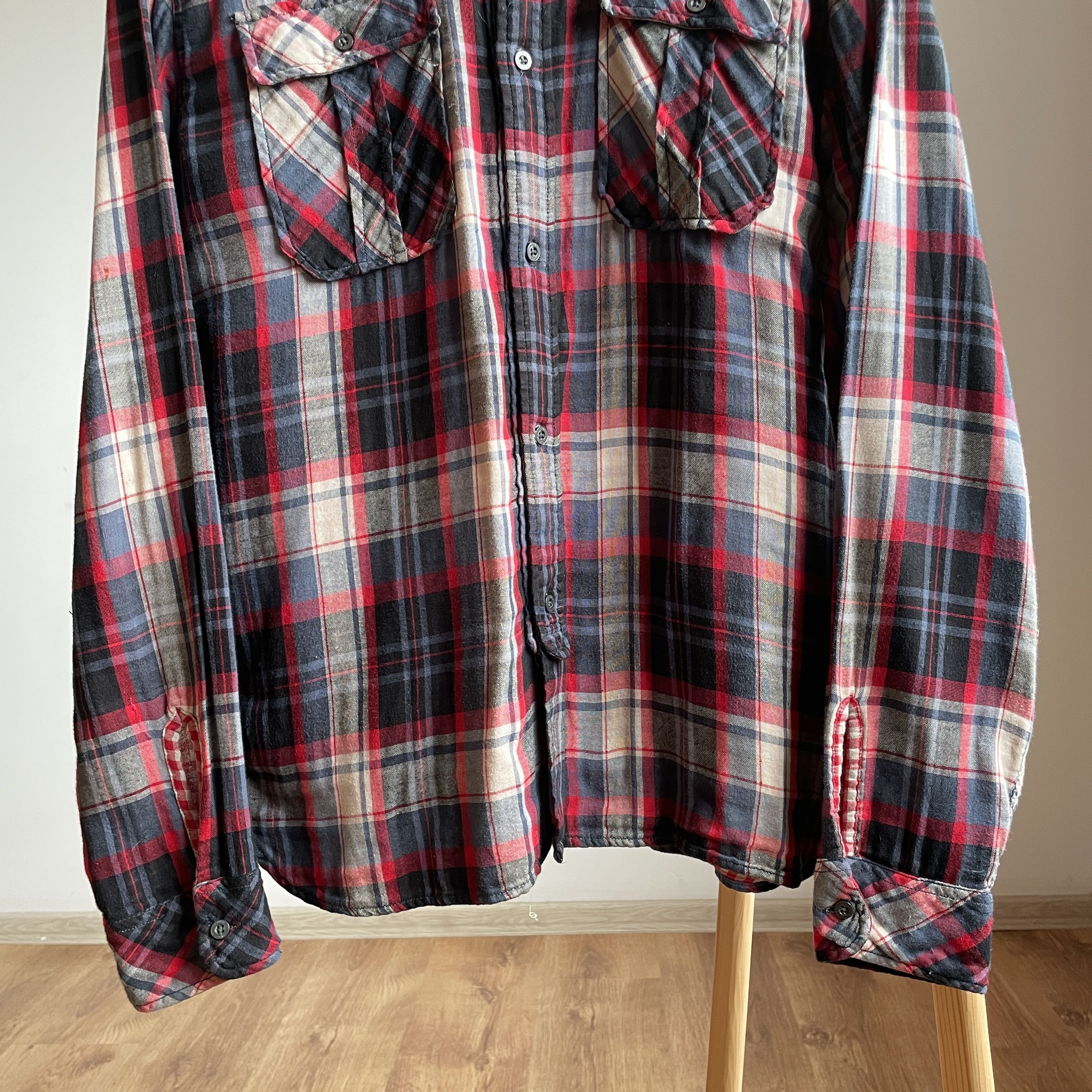 Edwin Edwin Plaid Shin Double Face Shirt Size L Size US L / EU 52-54 / 3 - 4 Thumbnail