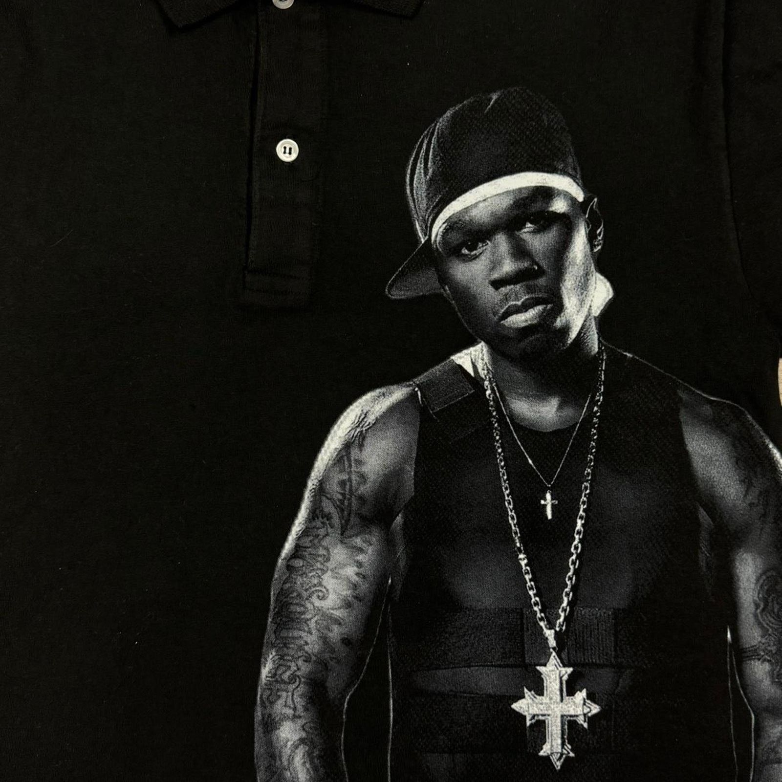 Asspizza ASSPIZZA APRIL FOOLS “50 CENT POLO” POLO SHIRT: Size US S / EU 44-46 / 1 - 2 Thumbnail