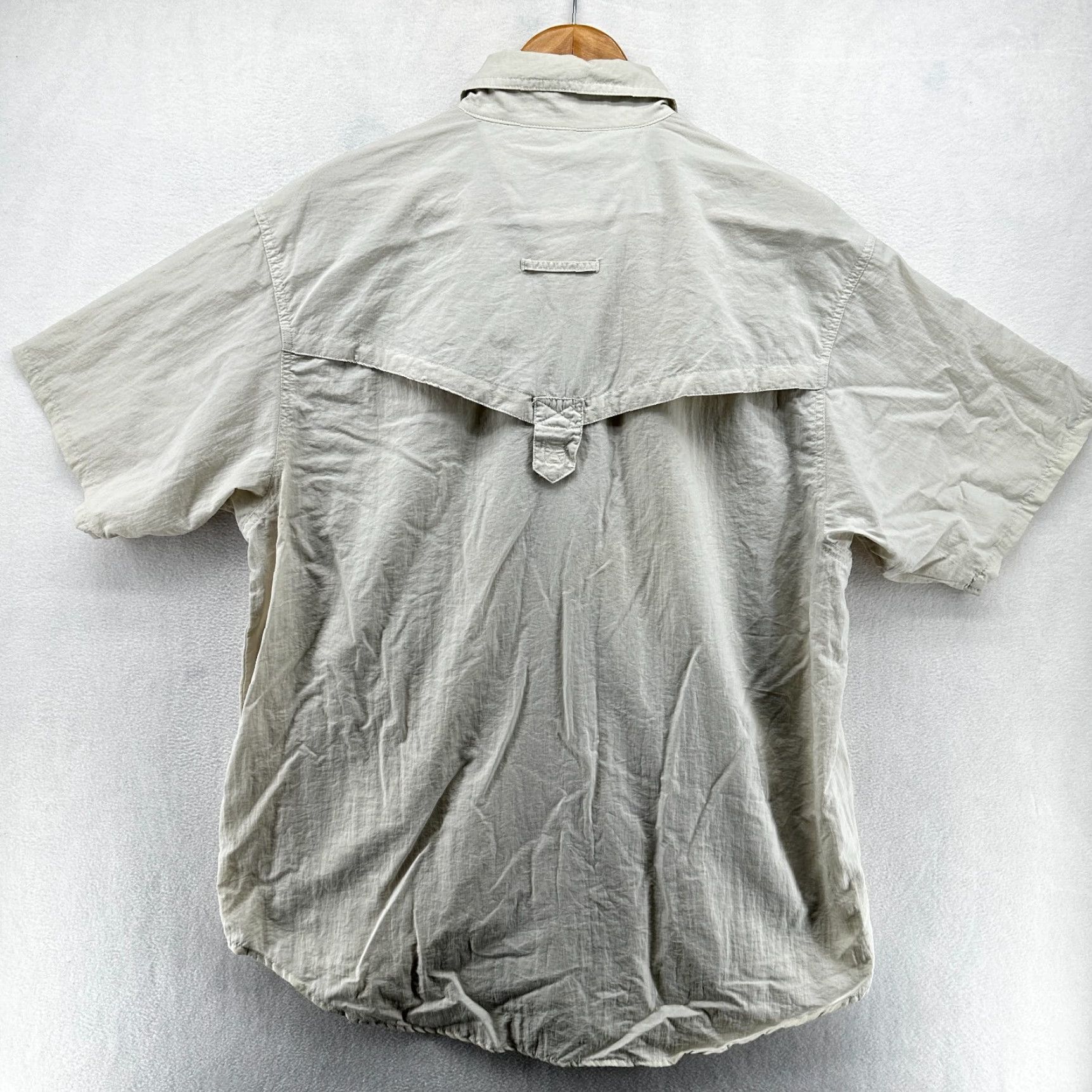 Vintage Remington Button-Up Shirt Gray Men's Large Short Sleeve Pockets Collared Size US L / EU 52-54 / 3 - 2 Thumbnail