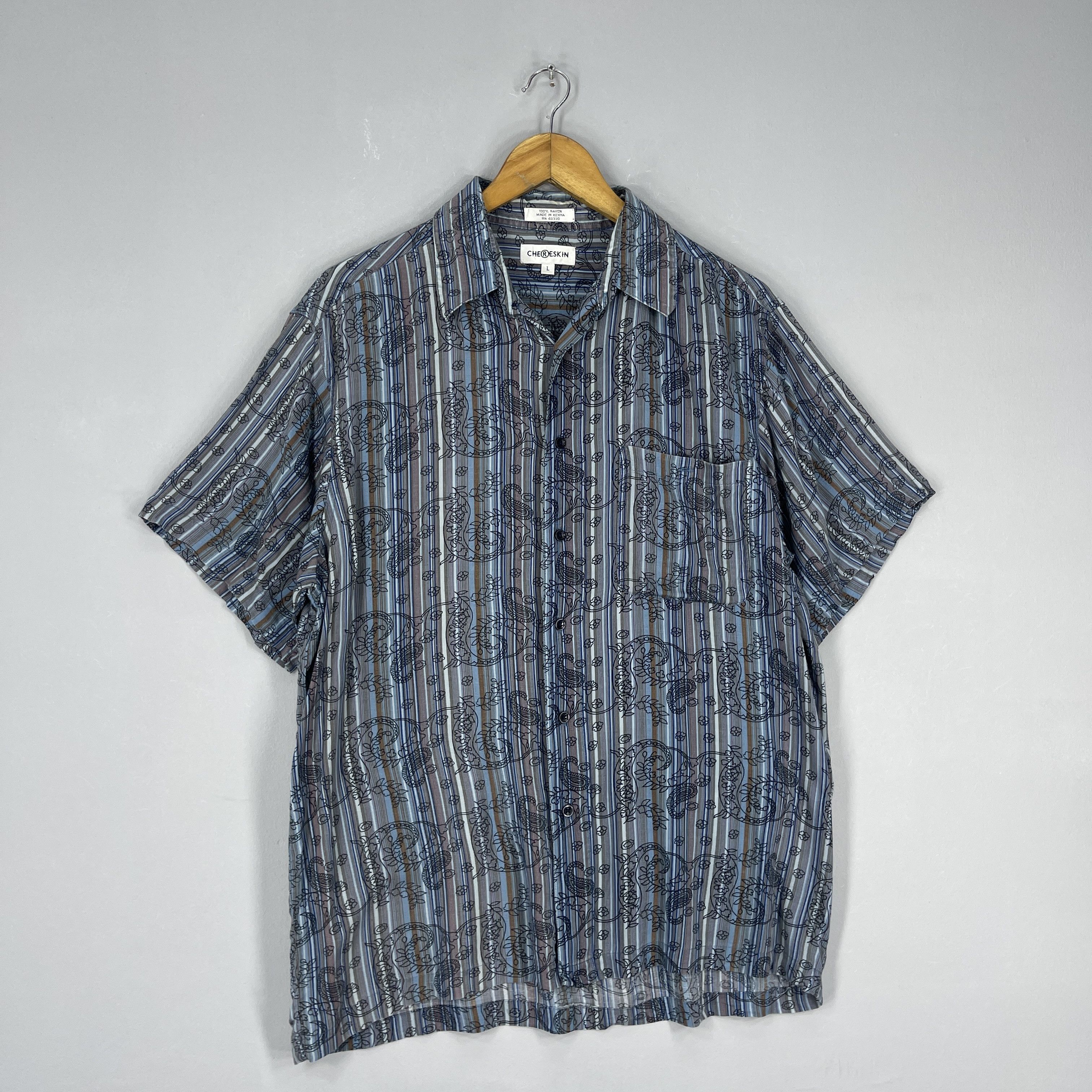 Vintage Vintage CHERESKIN Paisley Floral Motive Hawaii Shirt Size US L / EU 52-54 / 3 - 4 Thumbnail