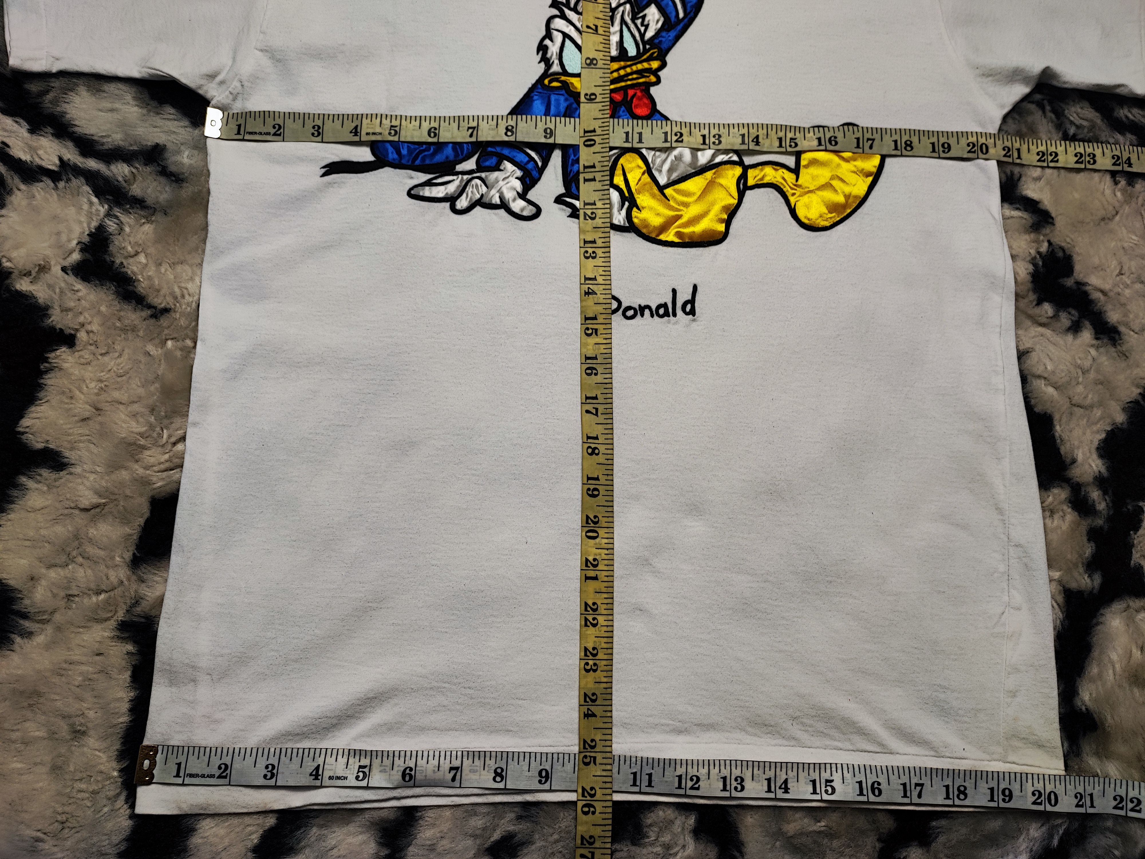 Disney 90s Vintage Tokyo Disneyland Donald Duck Single Stitch Size US L / EU 52-54 / 3 - 3 Thumbnail
