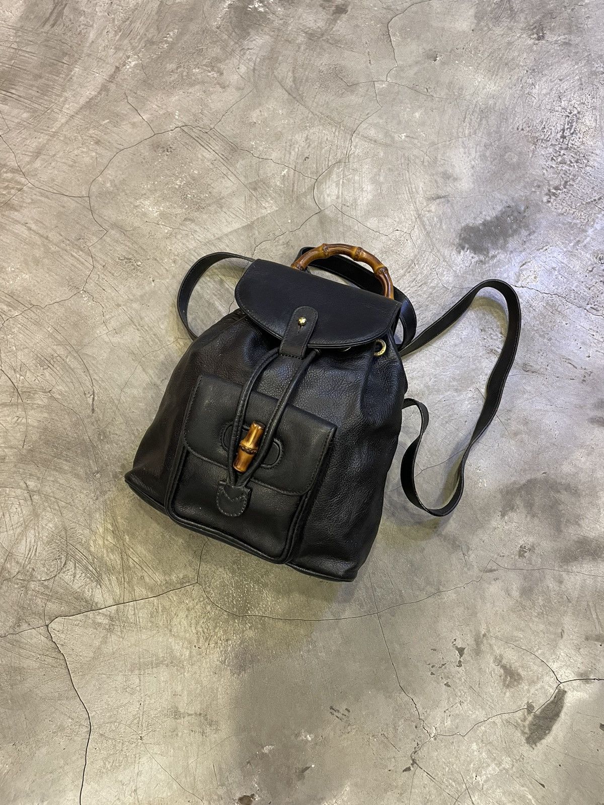 Gucci Gucci Bamboo Tassel Oval leather backpack Size ONE SIZE - 3 Thumbnail