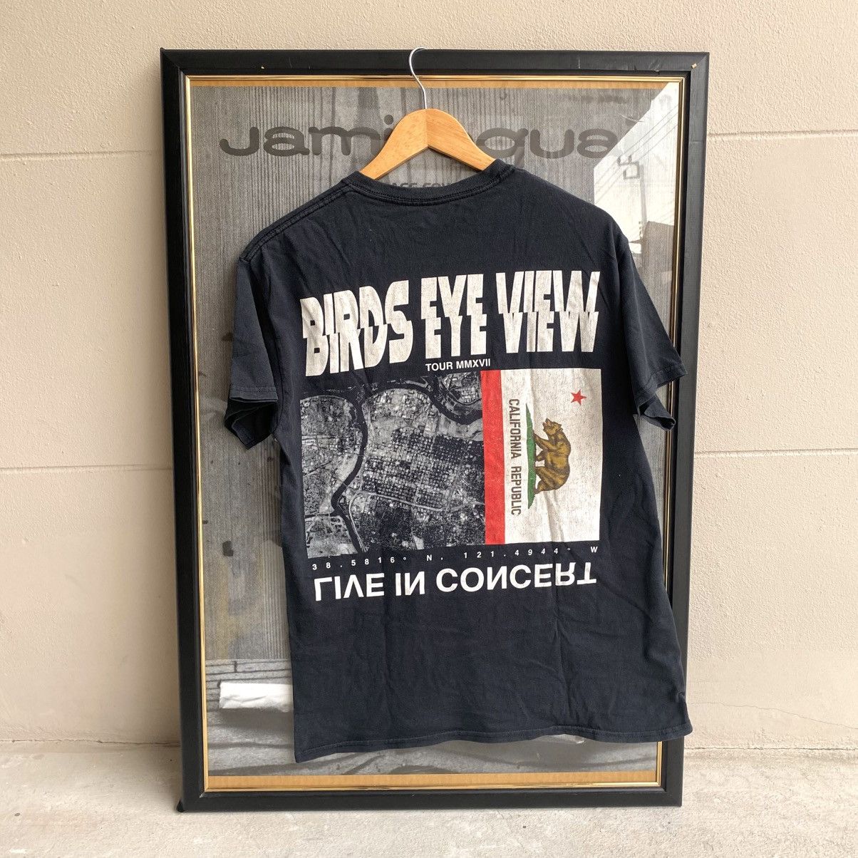 Travis Scott Cactus Jack Birds Eye View Hip Hop Rap Tour Merch Tee in Black outlets L