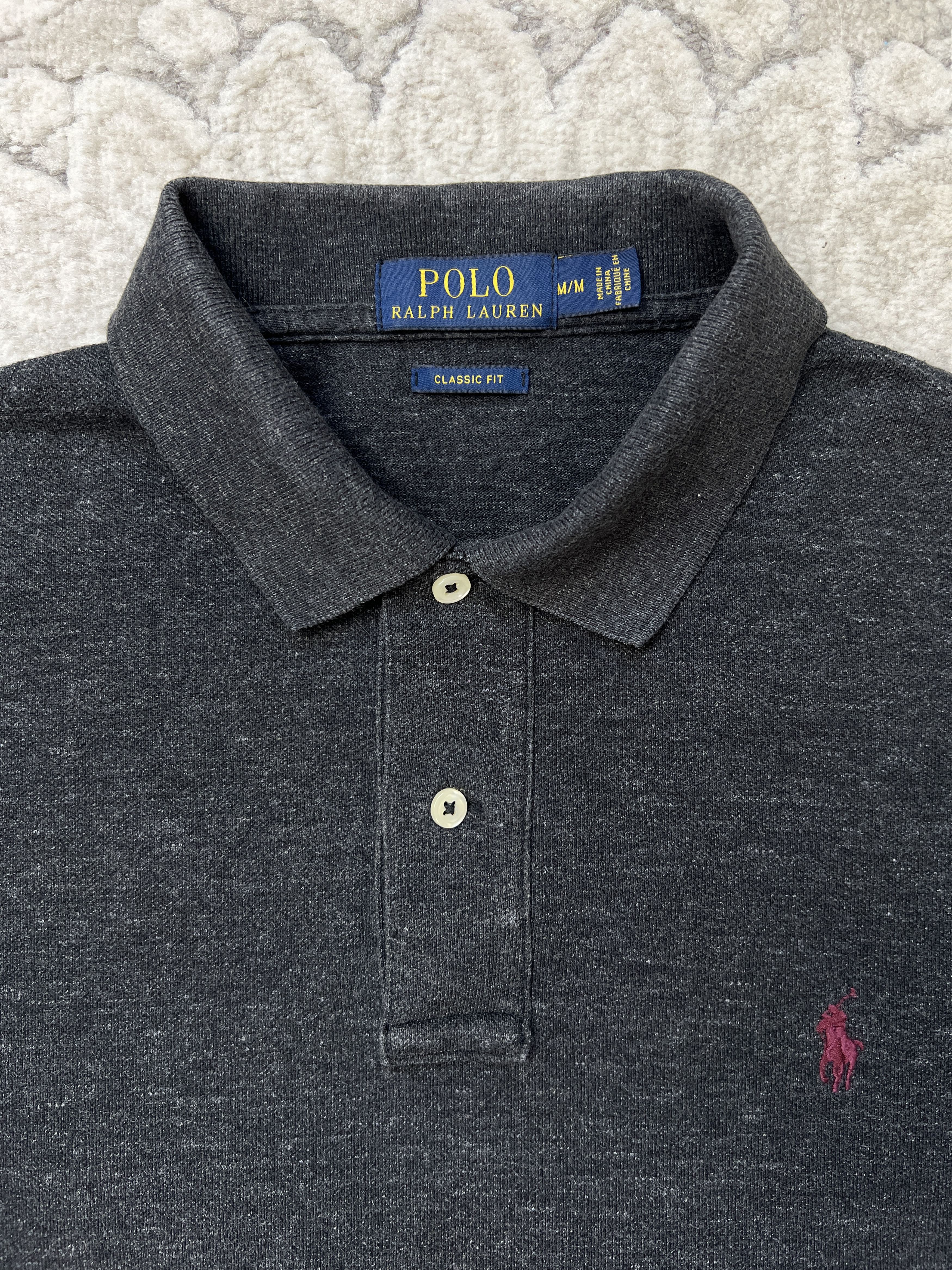 Polo Ralph Lauren Polo Ralph Lauren Classic Fit Melange Polo Shirt M Size US M / EU 48-50 / 2 - 5 Thumbnail