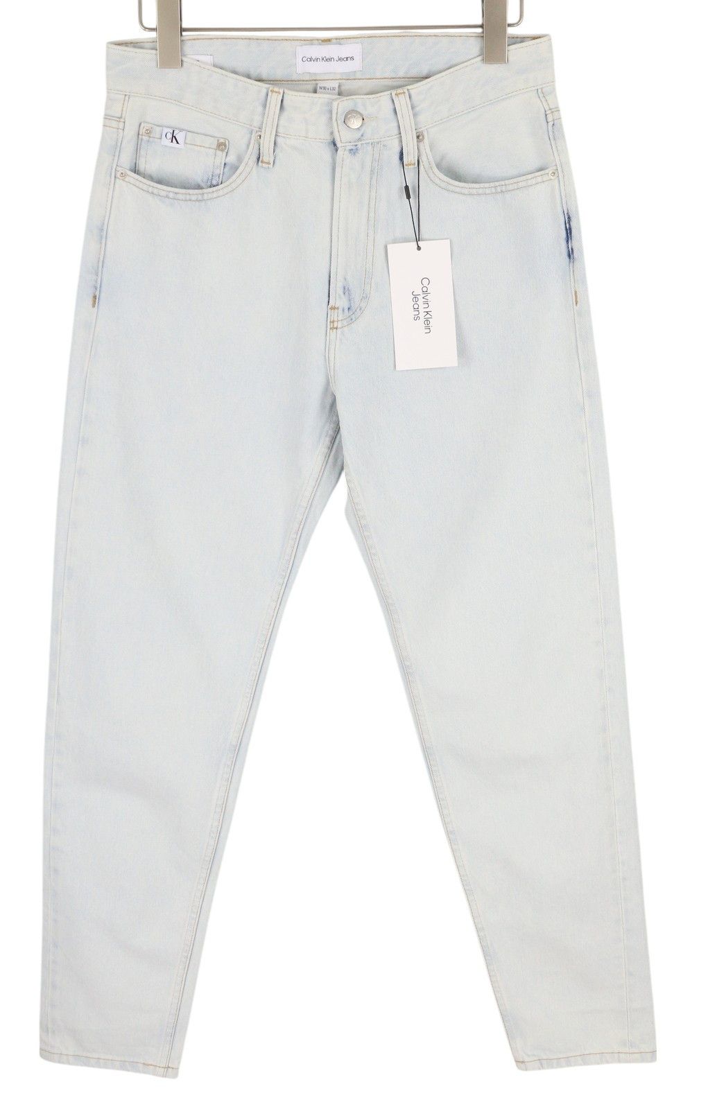 Calvin Klein REGULAR TAPER W30/L32 Light Blue Washed Zipper Denim 85329 Size US 30 / EU 46 - 1 Thumbnail