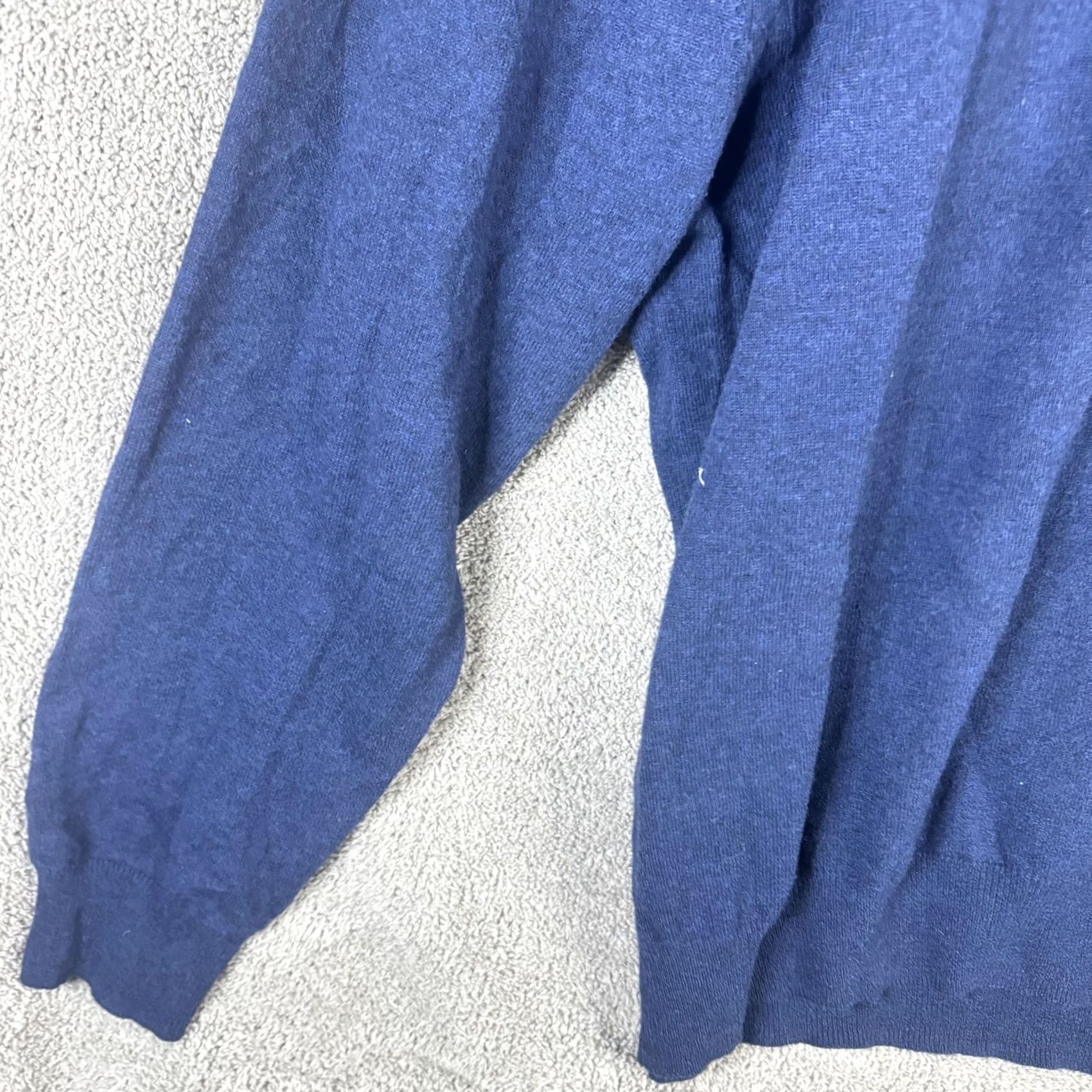 Vintage Donald Ross Sweater Mens 2XL Blue Lambswool 1/4 Zip Mock Neck Golf Pullover Size US XXL / EU 58 / 5 - 2 Thumbnail
