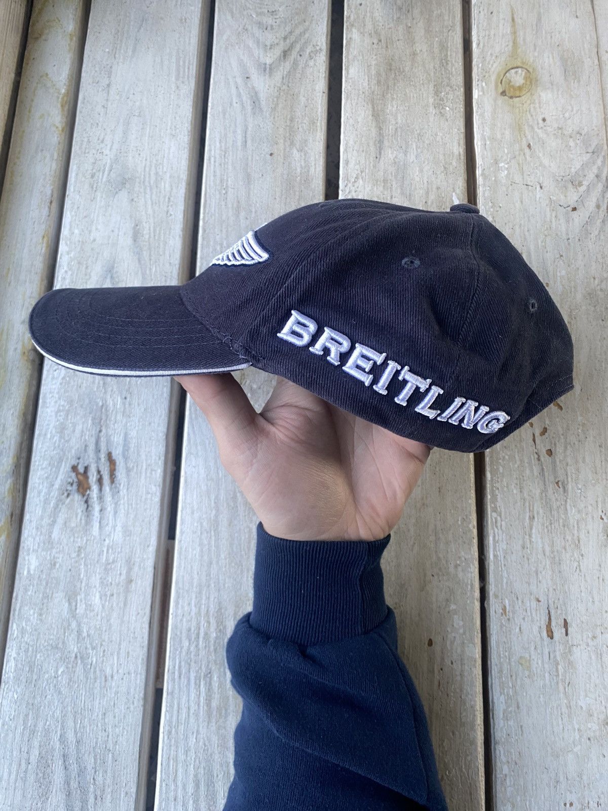 Breitling × Vintage Vintage 90s Breitling Logo Cap Hat Rolex Cartier Omega Size ONE SIZE - 3 Thumbnail