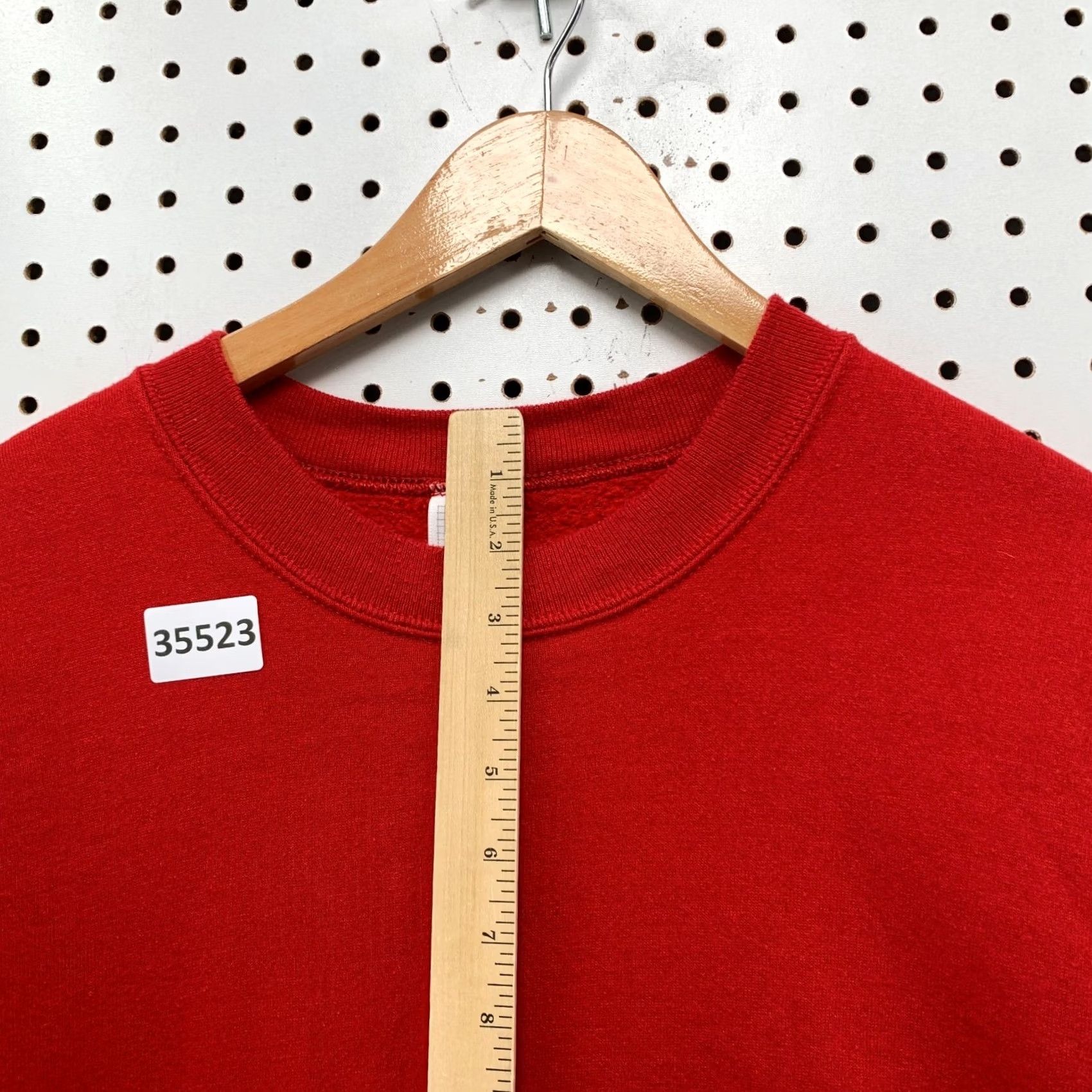 Jerzees VINTAGE Jerzees Sweatshirt Mens XL Red Pullover Crewneck 80s USA 23x28 Size US XL / EU 56 / 4 - 7 Thumbnail