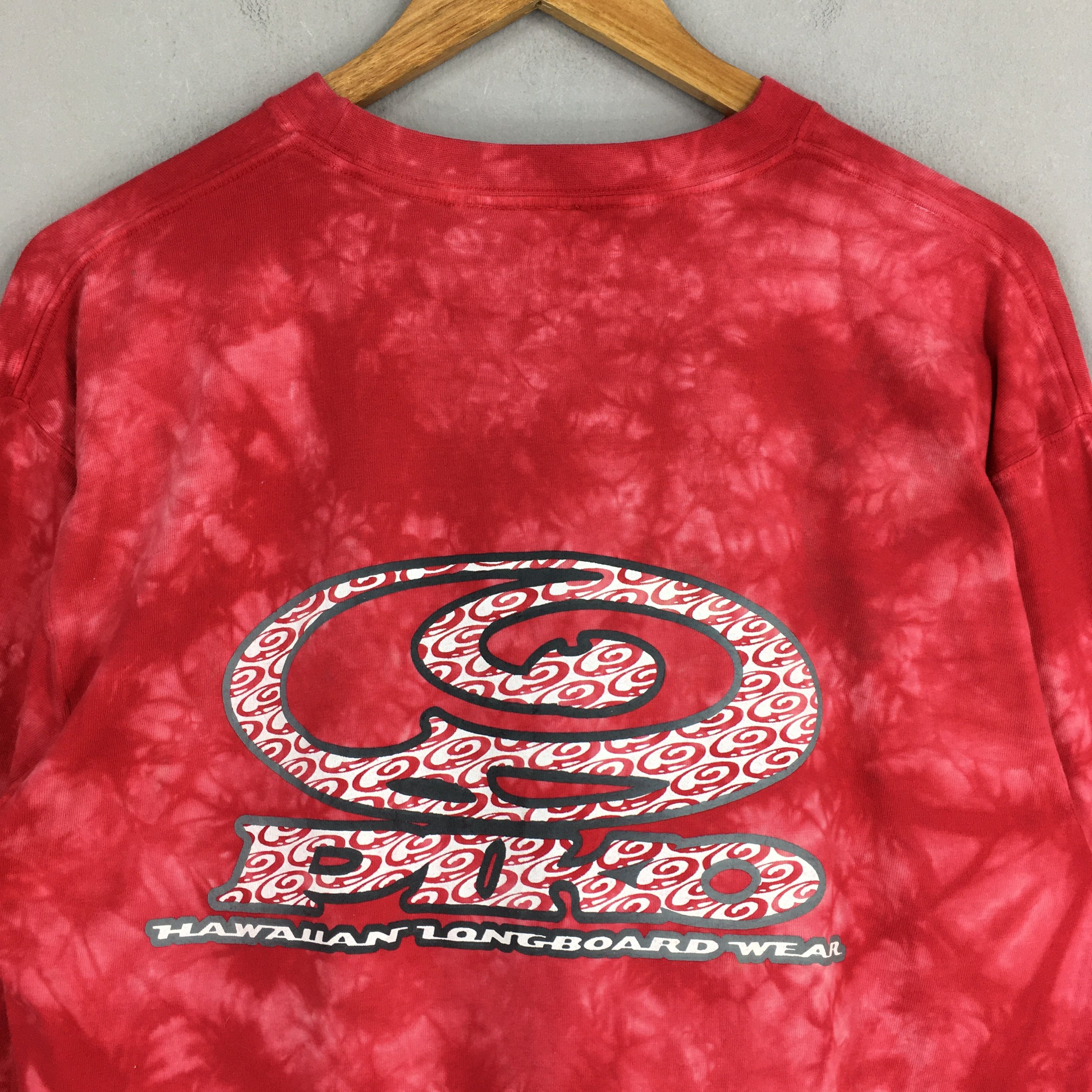 Life's a Beach Vintage 90's Piko Hawaiian Longboard Wear Red T shirt L Size US L / EU 52-54 / 3 - 2 Thumbnail