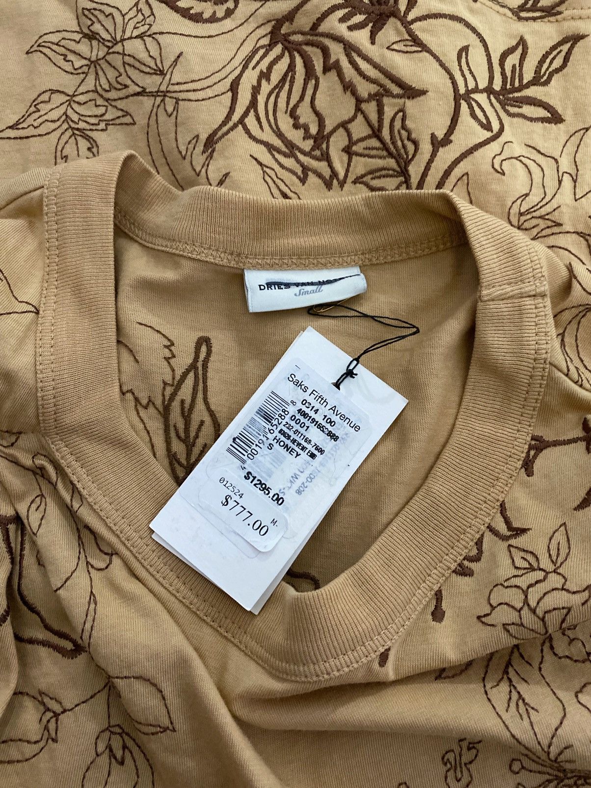Dries Van Noten Dries Van Noten Floral Embroidered T-Shirt size S Size S / US 4 / IT 40 - 9 Thumbnail