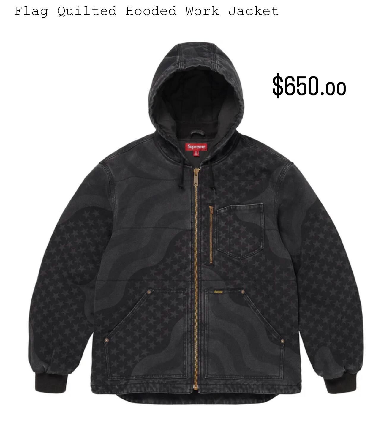 Supreme supreme black quilted flag jacket Size US M / EU 48-50 / 2 - 1 Thumbnail