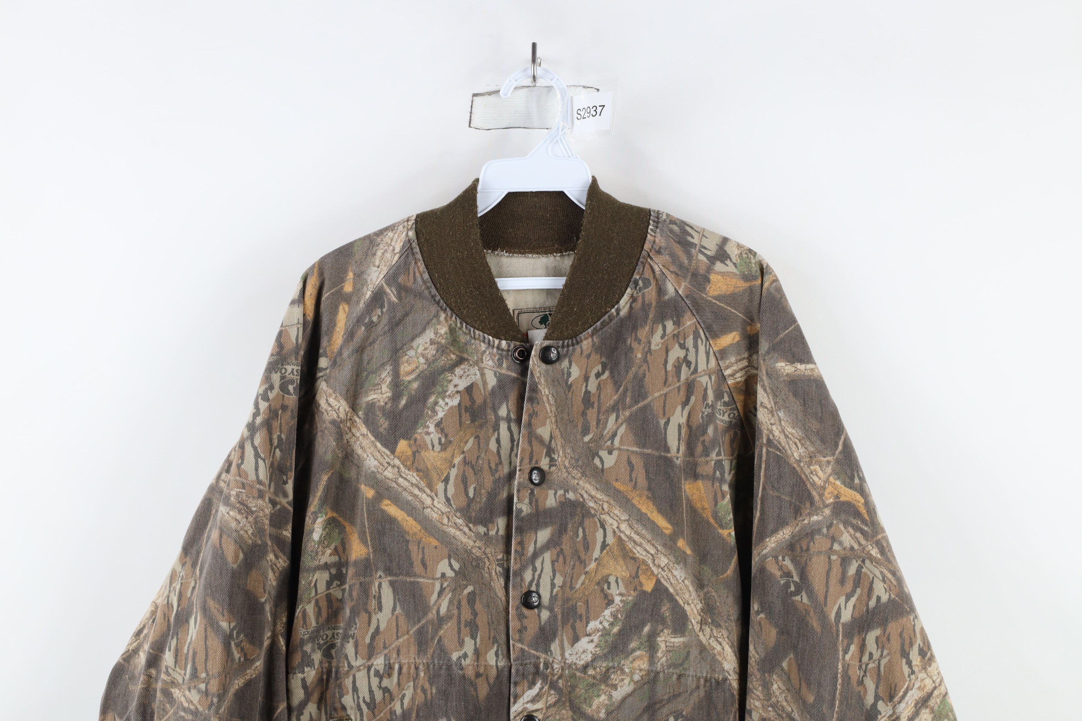 Mossy Oaks × Vintage Vintage 90s Mossy Oak Camouflage Twill Bomber Jacket USA Size US XL / EU 56 / 4 - 2 Thumbnail