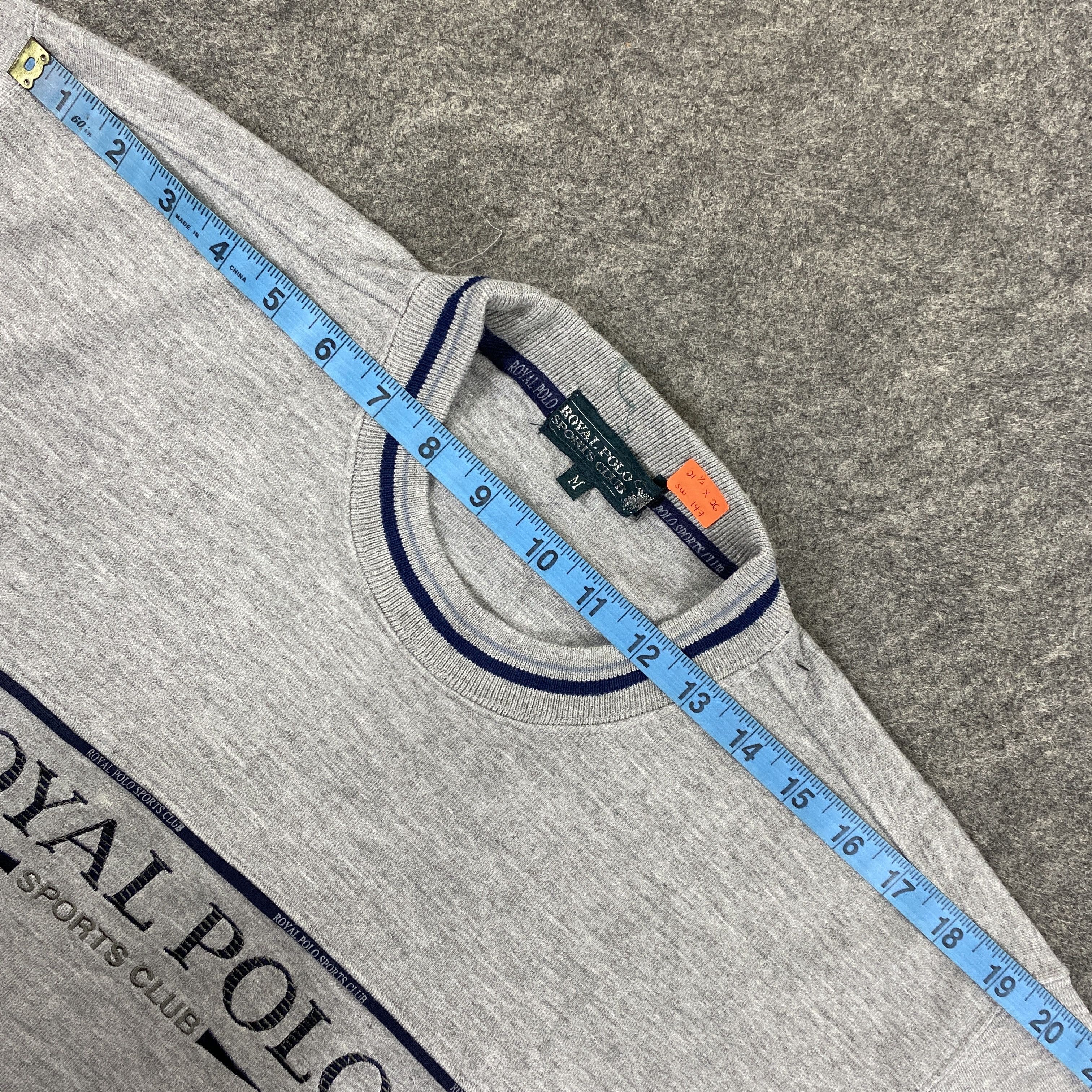 Japanese Brand Vintage Royal Polo Gray Sweatshirt -SW147 Size US M / EU 48-50 / 2 - 5 Thumbnail