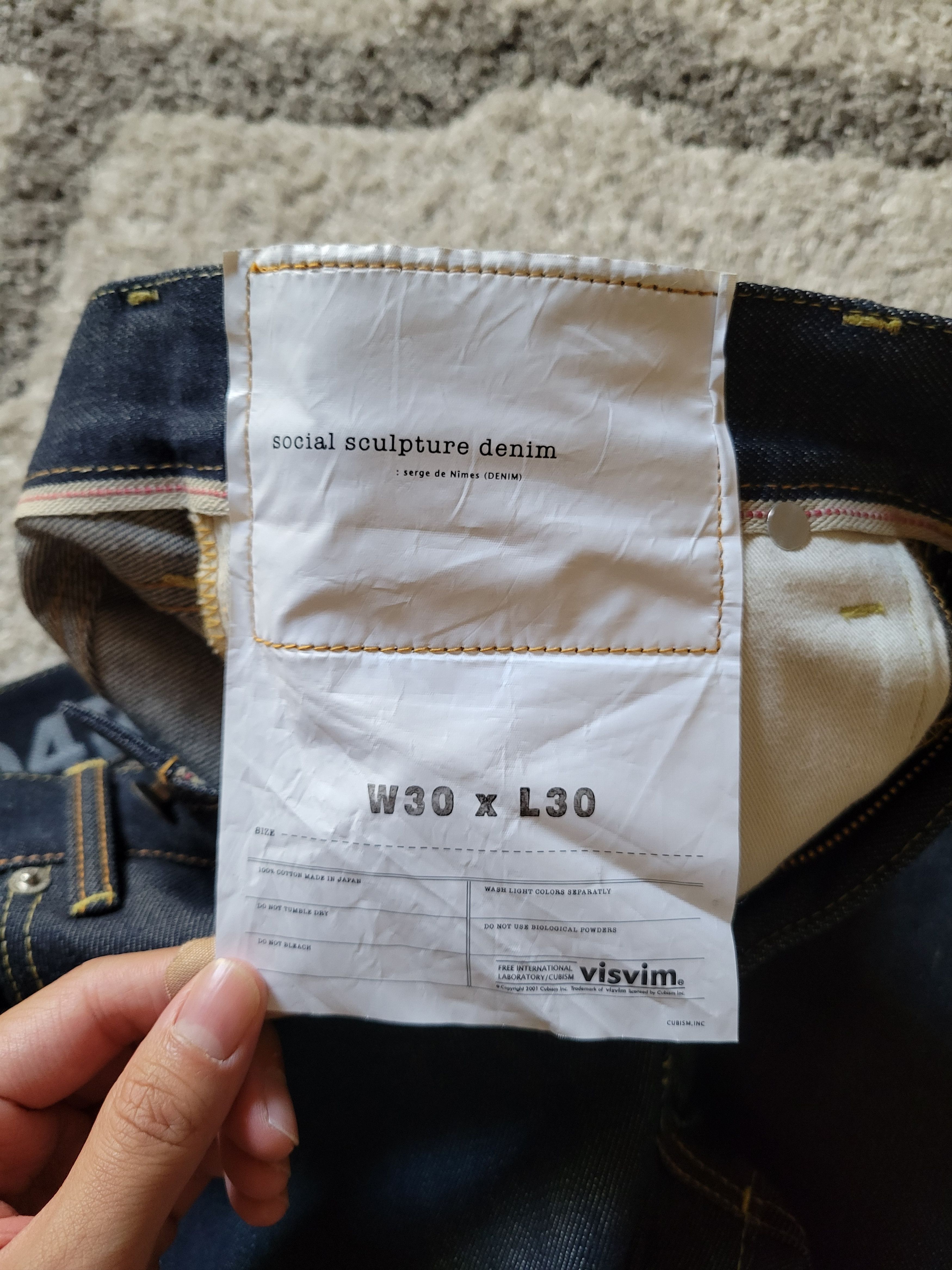 Visvim 04R Raw Denim Slim/Skinny Fit Size US 30 / EU 46 - 10 Thumbnail