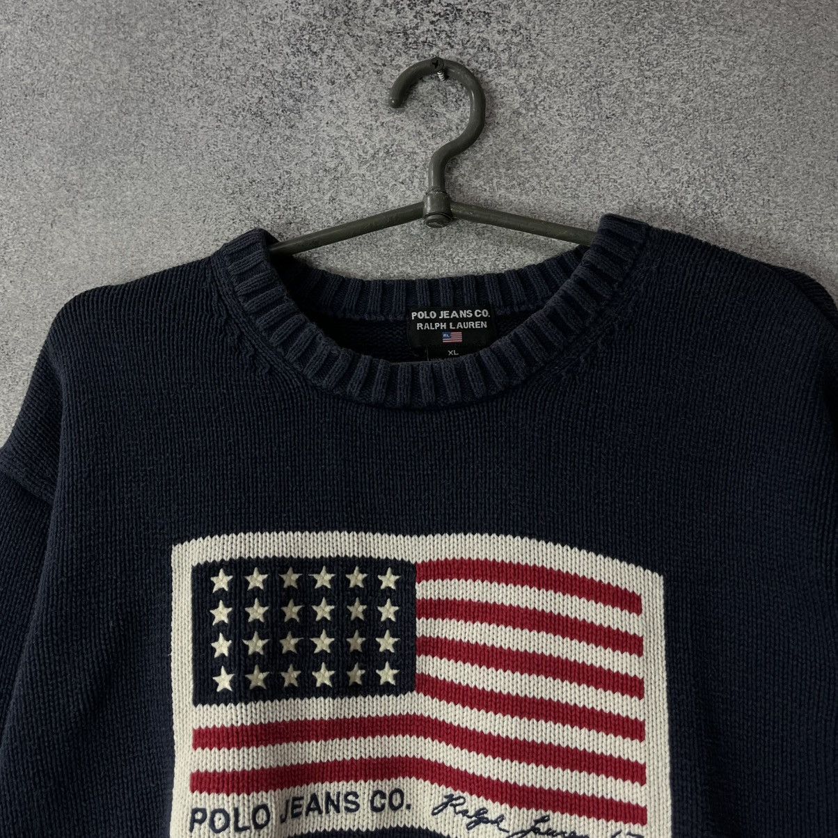 Polo Ralph Lauren Polo Ralph Lauren USA Flag Sweater Blue Size US XL / EU 56 / 4 - 4 Thumbnail