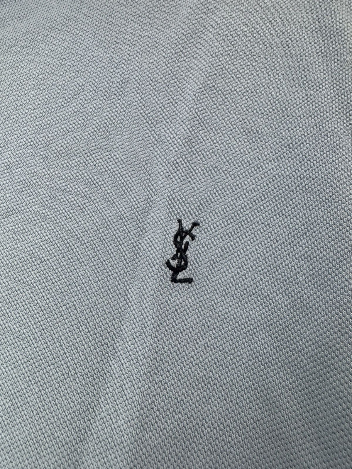 Yves Saint Laurent Rare! Luxury Vintage Yves Saint Laurent Polo YSL Logo Size US XL / EU 56 / 4 - 4 Thumbnail