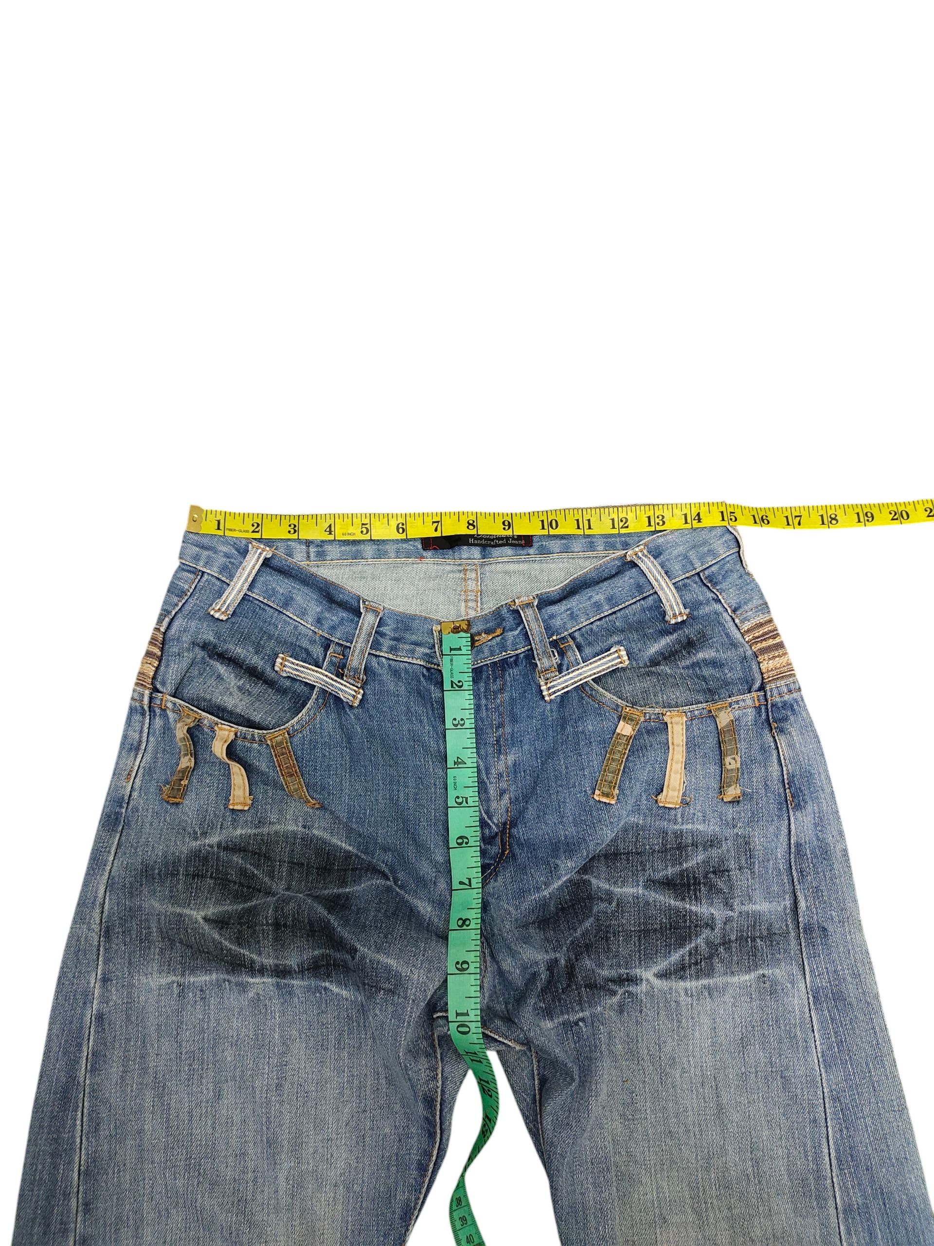 Kapital Japanese Brand Dominate Double Waist Clawmark Denim Jeans Size US 30 / EU 46 - 15 Thumbnail