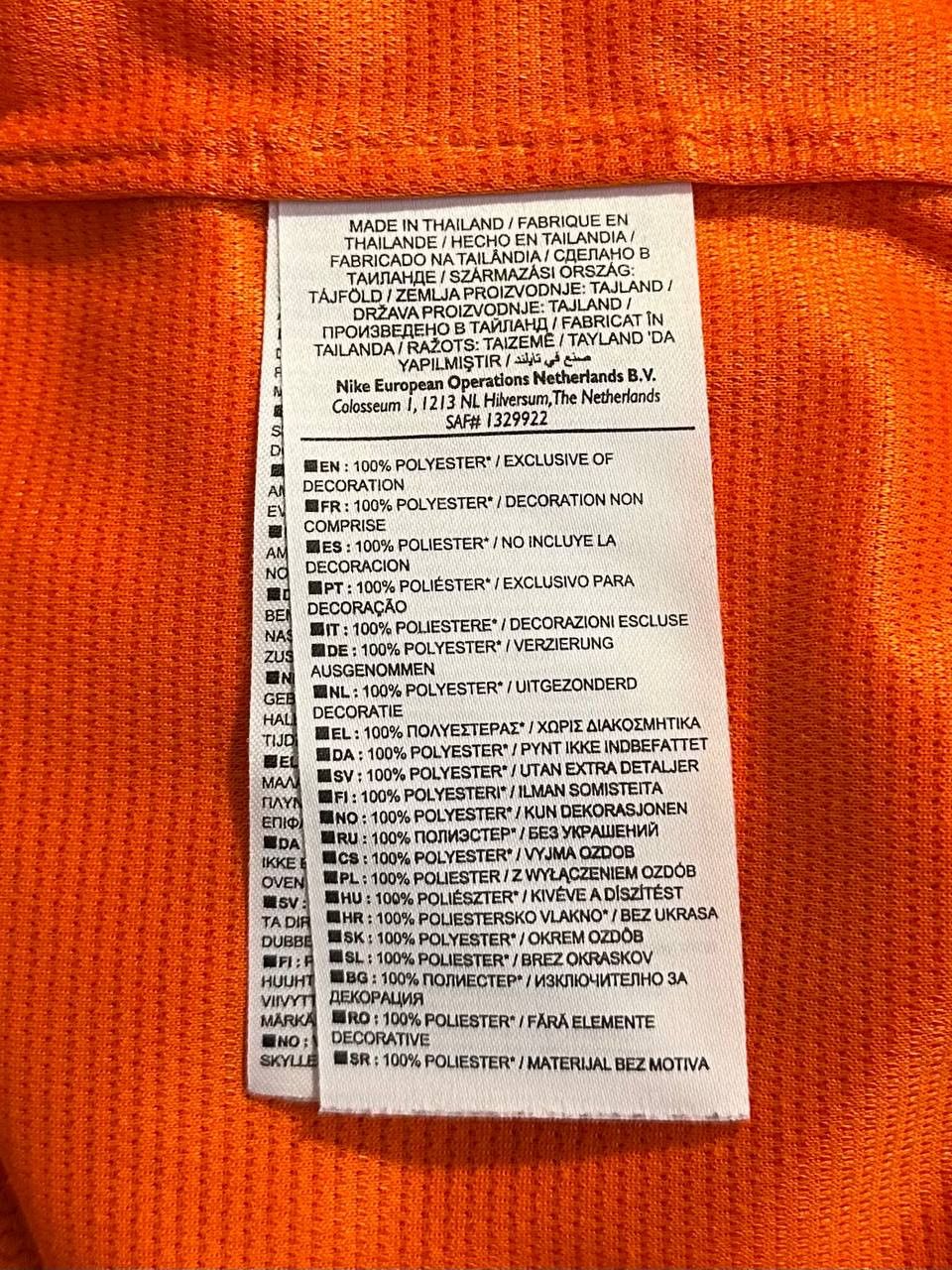 Nike Netherlands Holland 2012/14 home Nike football shirt jersey Size US S / EU 44-46 / 1 - 7 Thumbnail