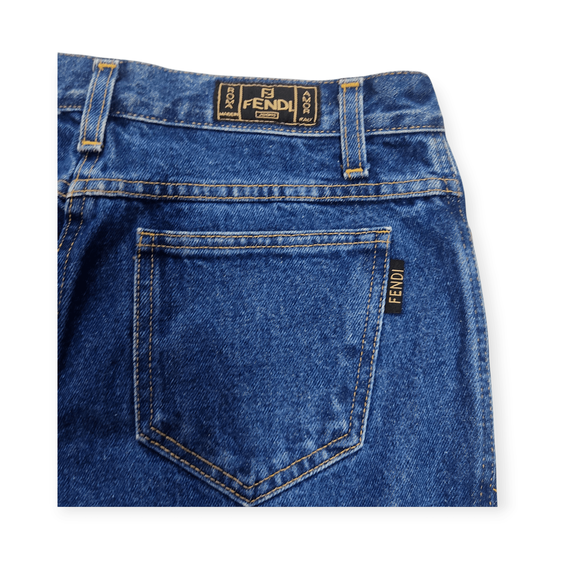 Fendi Fendi Mid Rise 5 Pockets Flare Blue Denim Pants Size 28" / US 6 / IT 42 - 12 Thumbnail