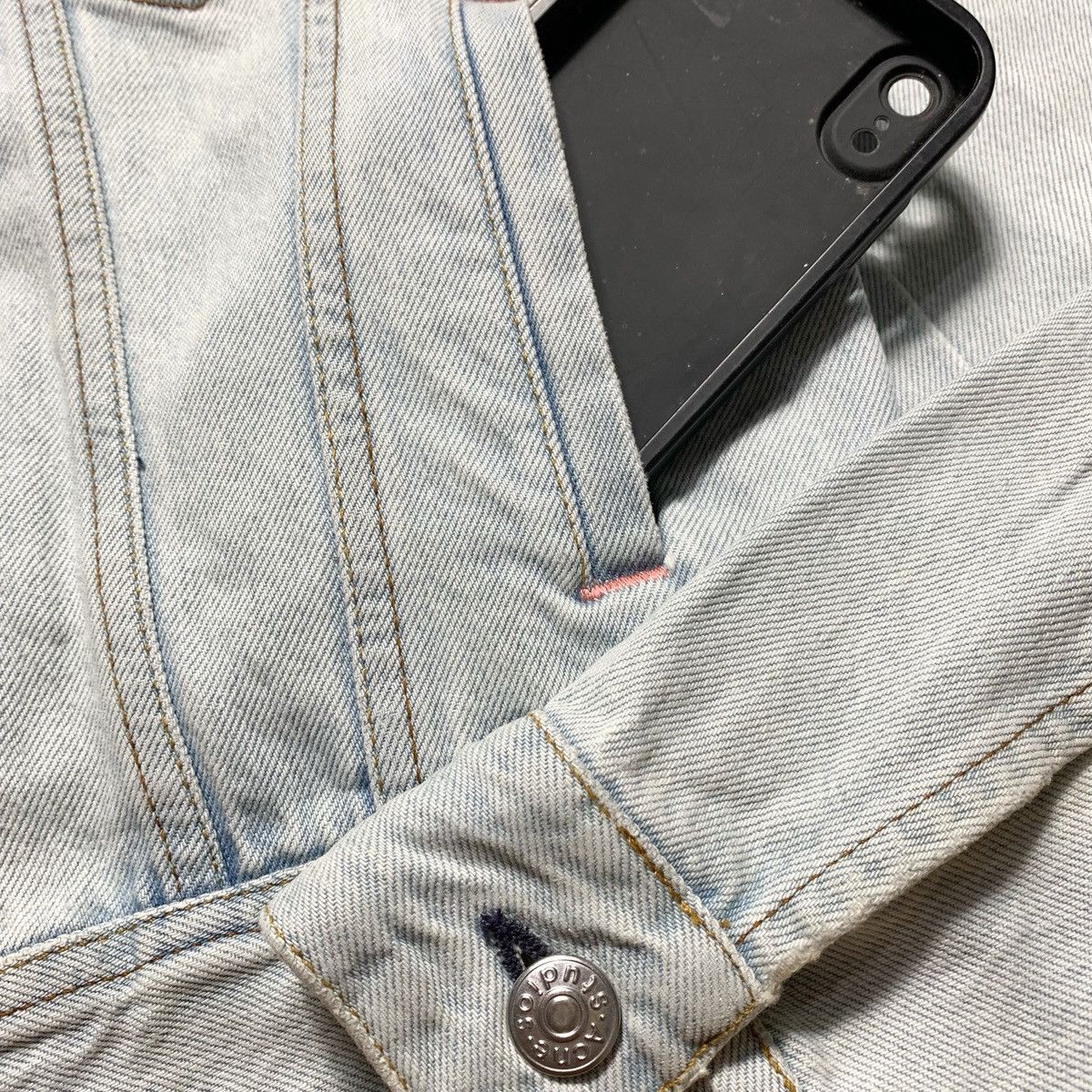 Acne Studios Acne Studios Bla Konst Cliff LT Blue Denim Jacket Size S / US 4 / IT 40 - 7 Thumbnail