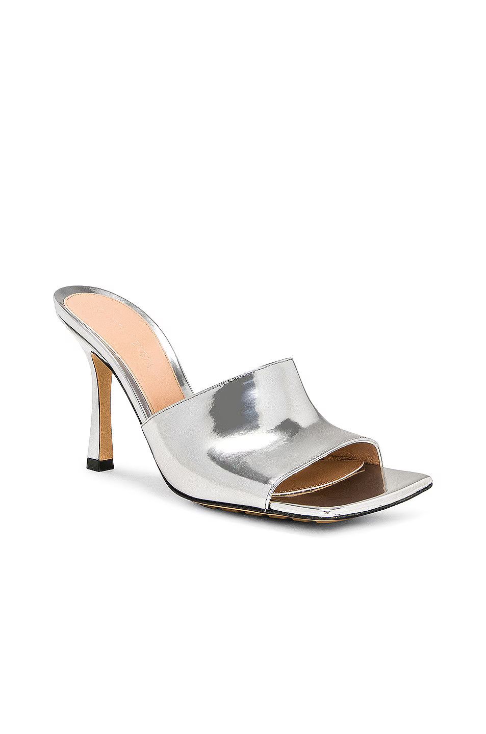 Bottega Veneta o1n1vont0126 Stretch Mule in Silver Size US 6.5 / IT 36.5 - 2 Thumbnail