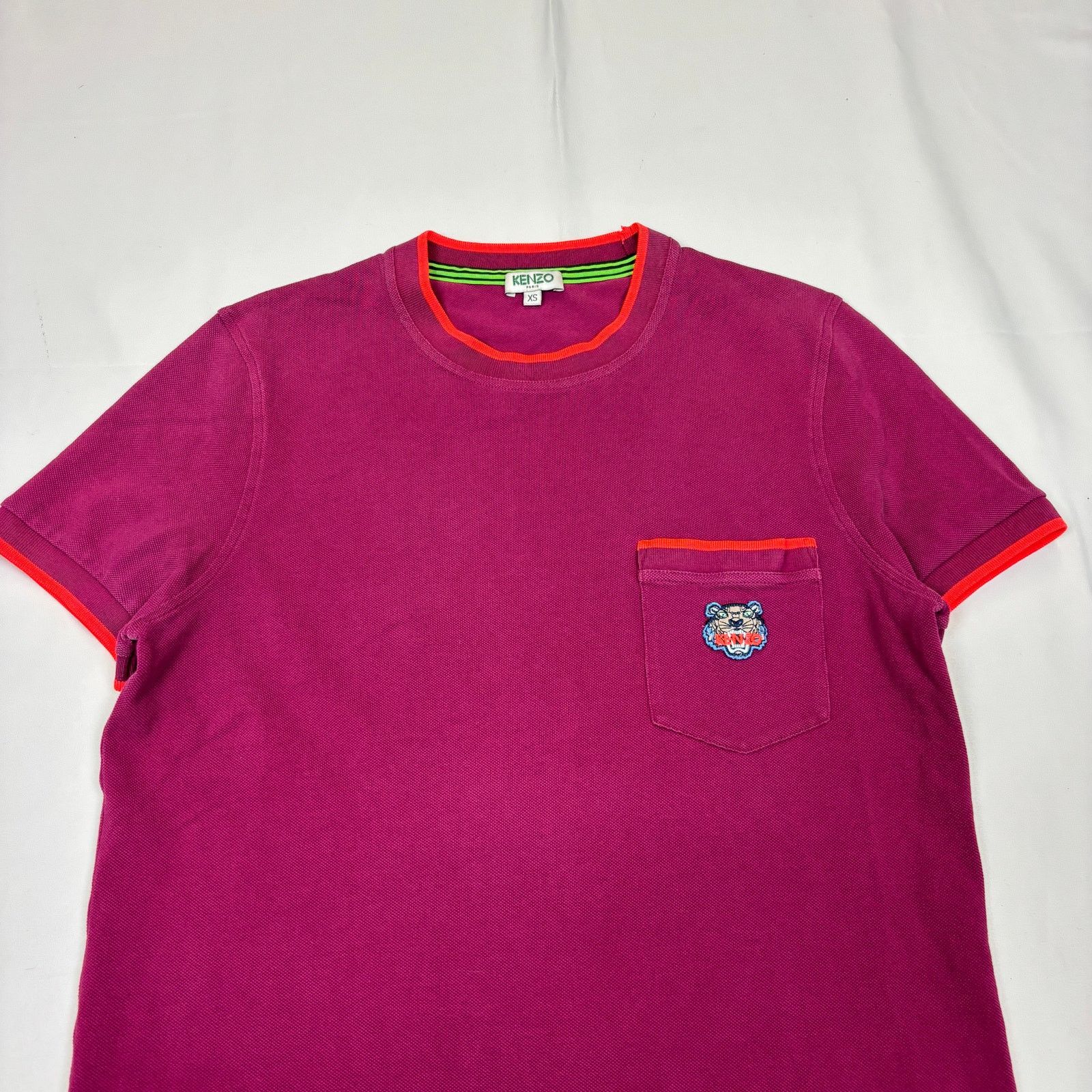 Kenzo Kenzo Tiger Crest Patch Pique Pocket Tee Shirt Men's XS Size US XS / EU 42 / 0 - 2 Thumbnail