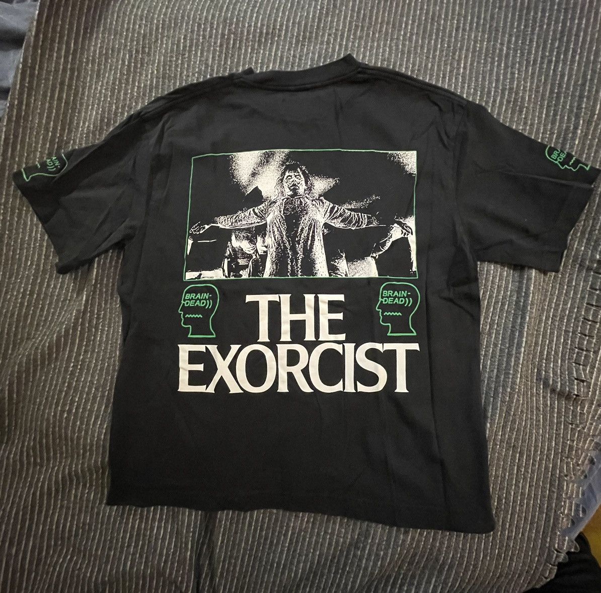 image of Brain Dead X The Exorcist Shirt in Black, Men's (Size Medium)