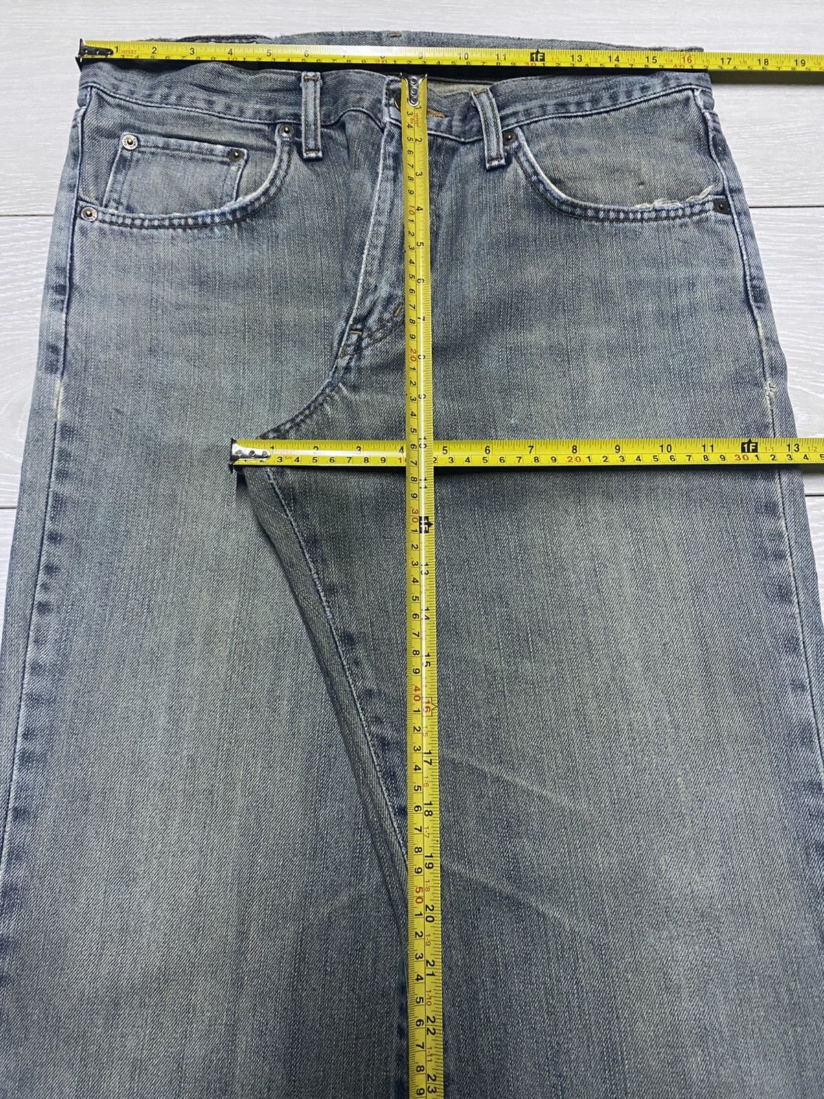 Edwin Vintage Edwin 404 Grey Denim Baggy Jeans Size US 33 - 11 Thumbnail