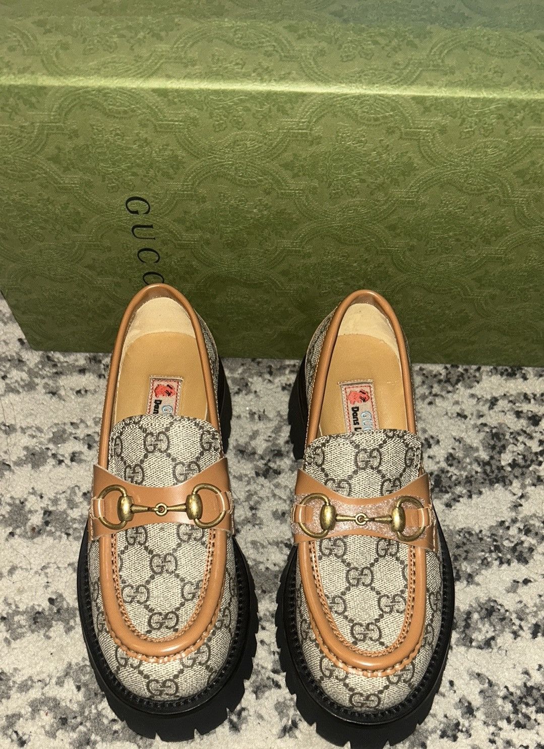 Gucci Gucci GG Monogram Horsebit Lug Sole Loafer size 35.5 Size US 5.5 / IT 35.5 - 4 Thumbnail