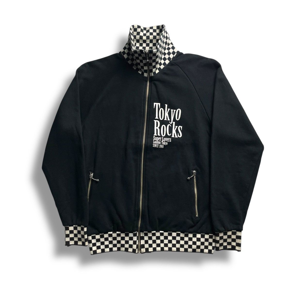 Super Lovers 🇯🇵☠️ LOVERS ROCK SUPER LOVERS SKULL PUNK GOTHIC JACKET Size US M / EU 48-50 / 2 - 3 Thumbnail